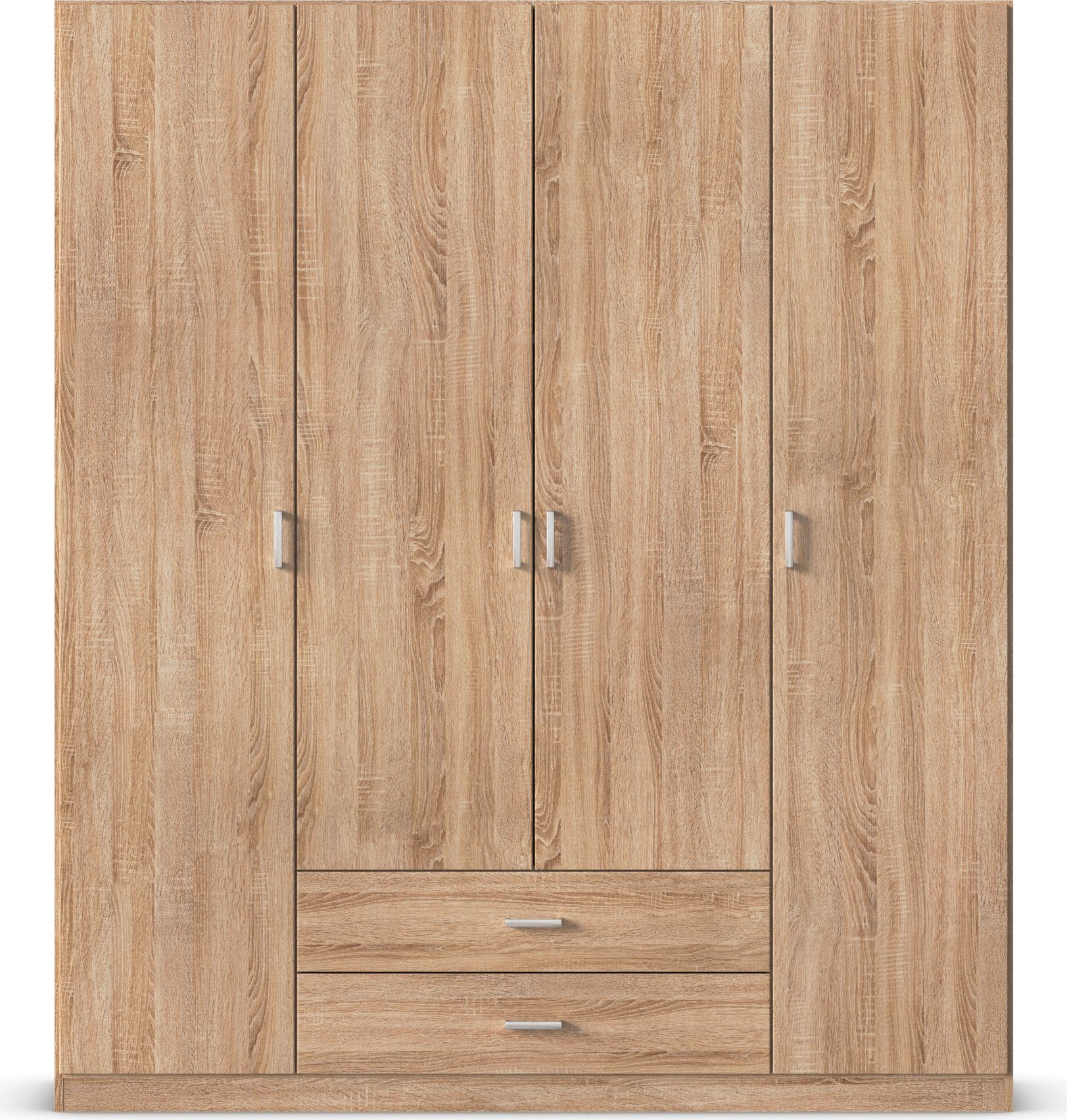 rauch Draaideurkast Kledingkast kast garderobe linnenkast GAMMA in 3 breedtes met 6 lades, in eenvoudig design topseller made in germany