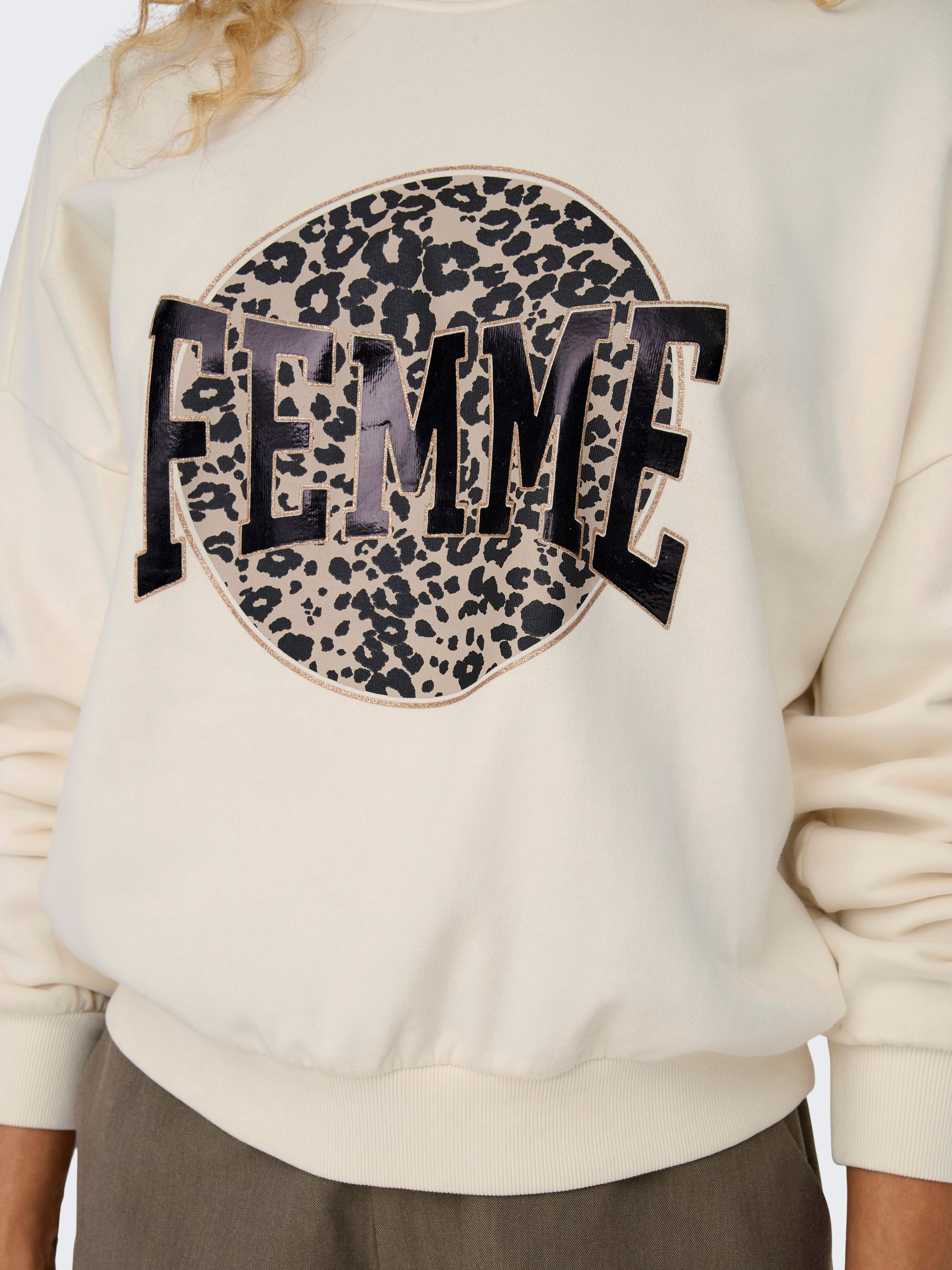 Only Sweatshirt ONLLAUREN L/S LEO O-NECK CC SWT