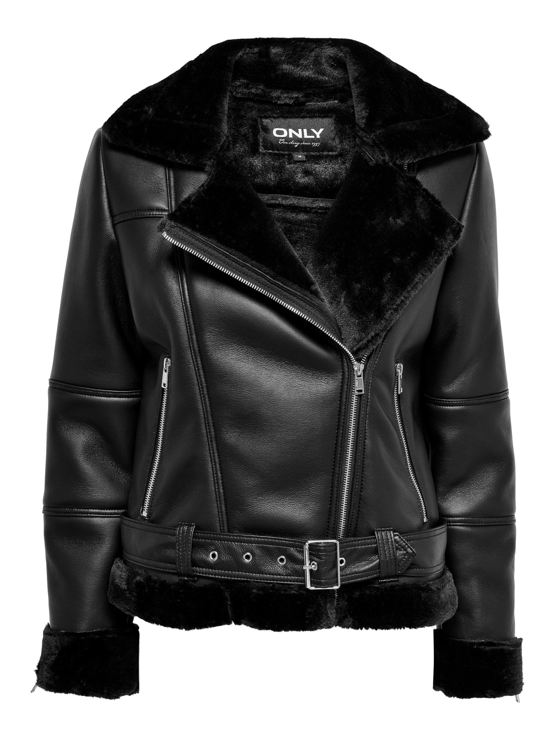 Only Imitatieleren jack ONLAGNETE FAUX LEATHER BIKER JKT OTW