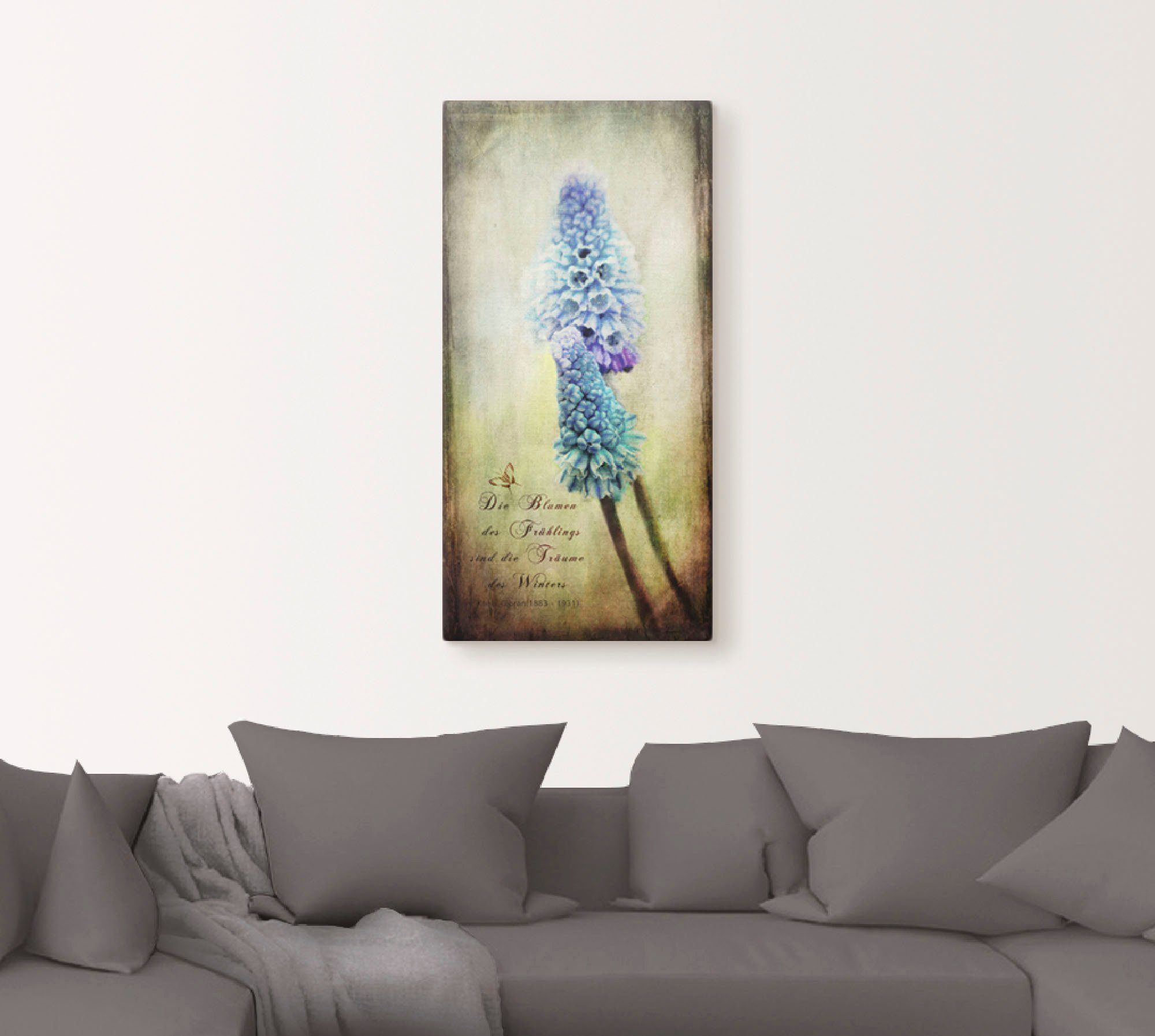 Artland Artprint op linnen De lente komt gespannen op een spieraam