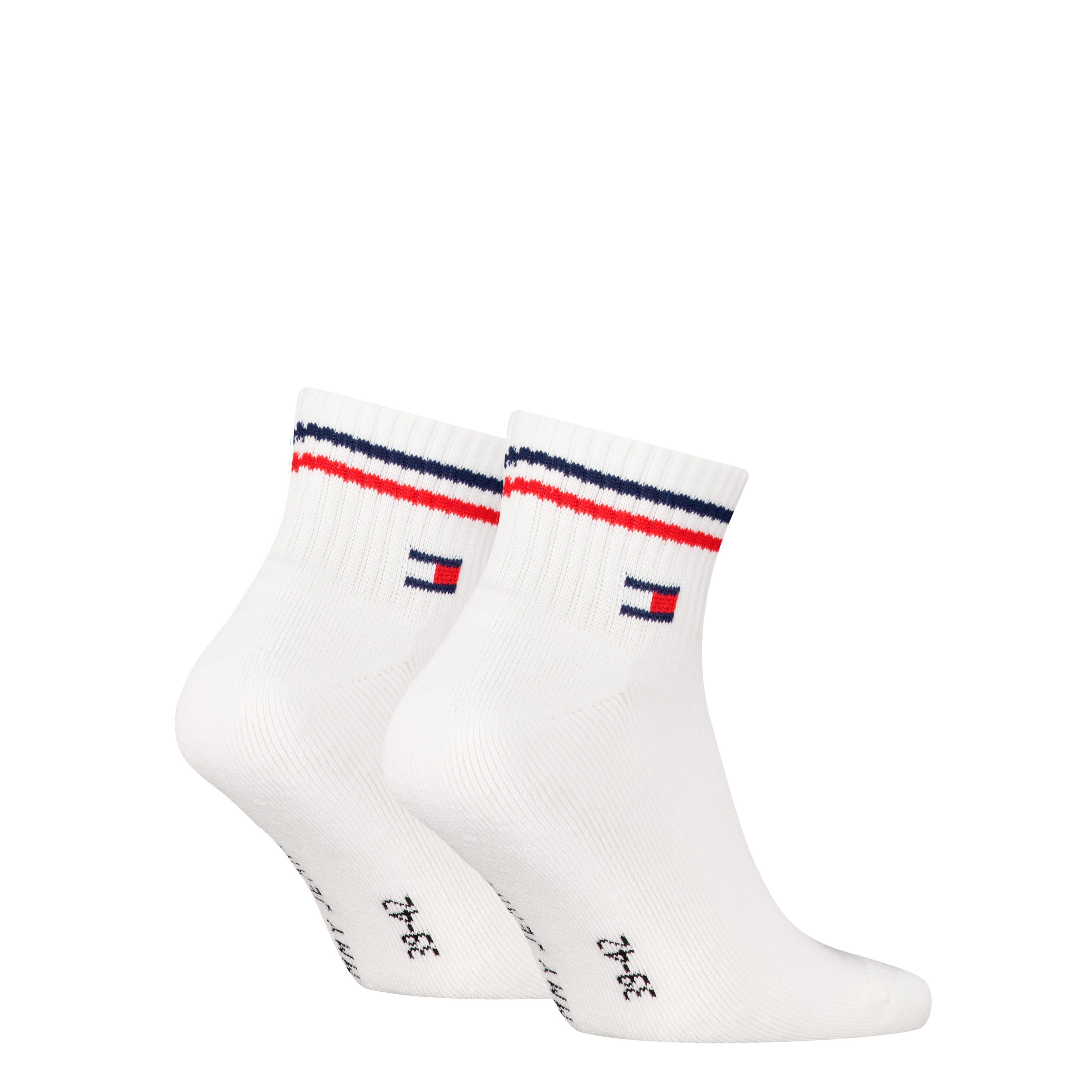 Tommy Hilfiger Korte sokken TH UNI TJ QUARTER 2P ICONIC Half-terry zool voor extra comfort (2 paar)