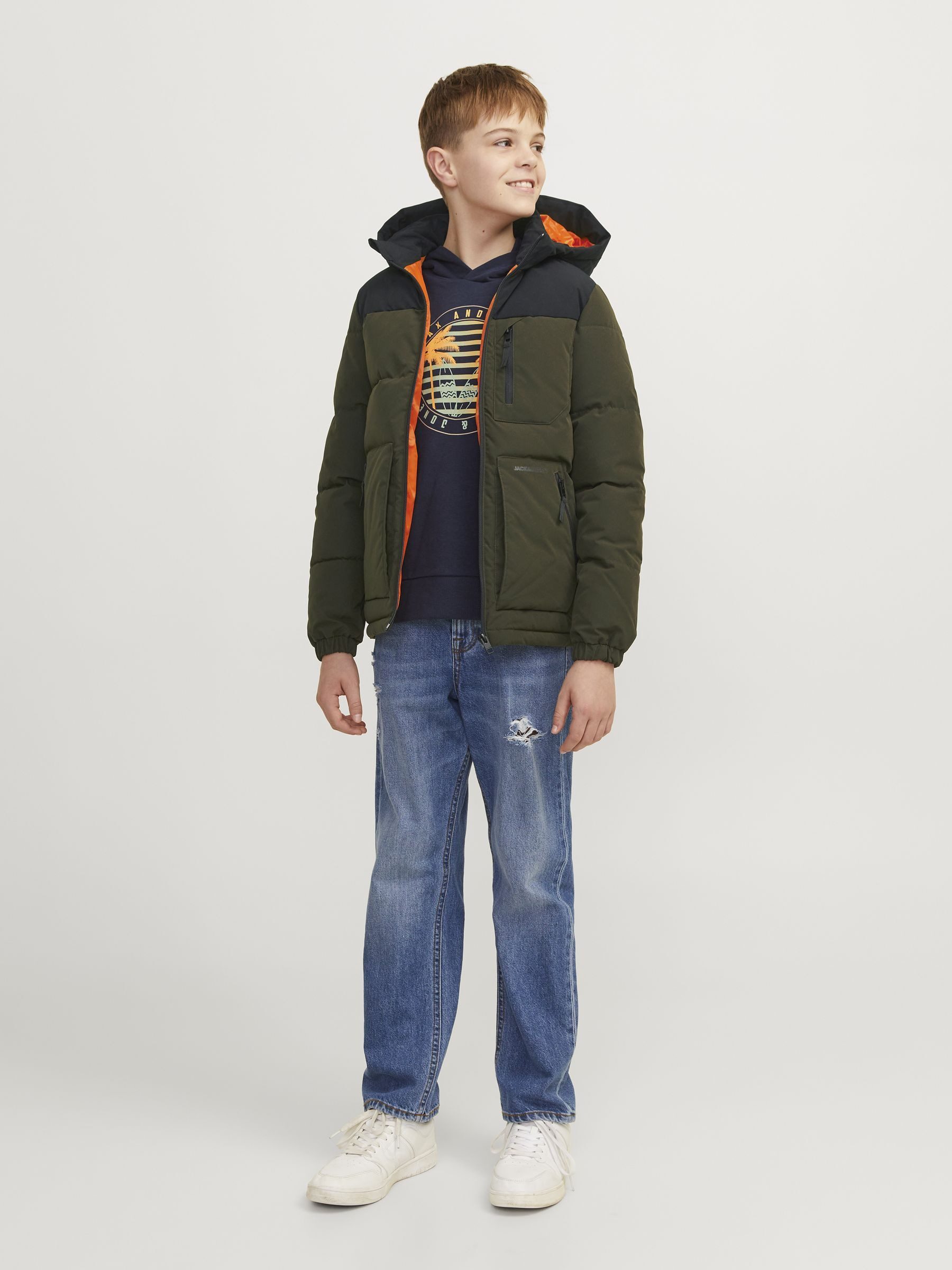 Jack & Jones Junior Gewatteerde jas JJEOTTO PUFFER JACKET SN JNR