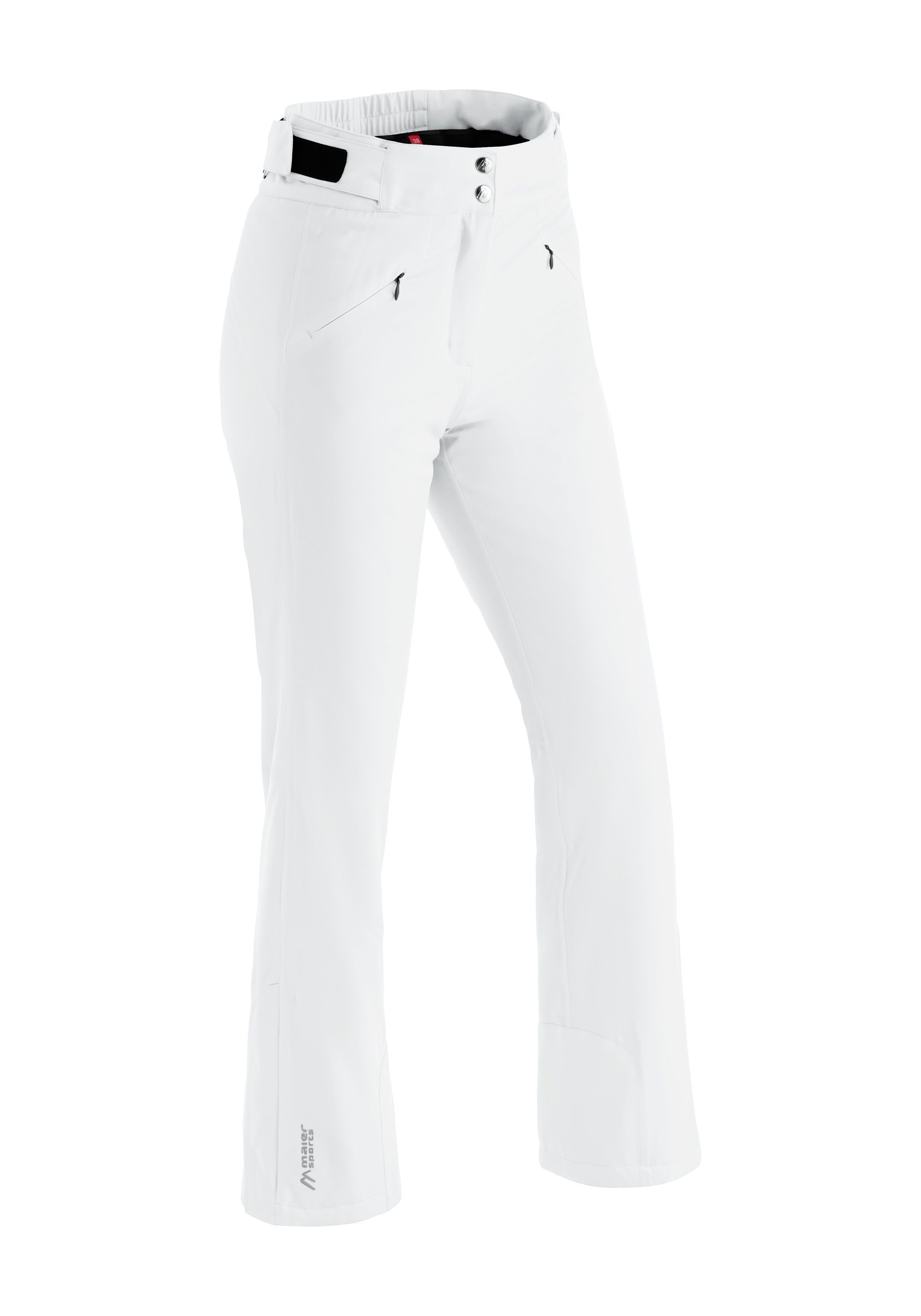 Maier Sports Skibroek Allissia slim Dames sneeuwbroek, wind- en waterdicht, 2 ritszakken, slim fit