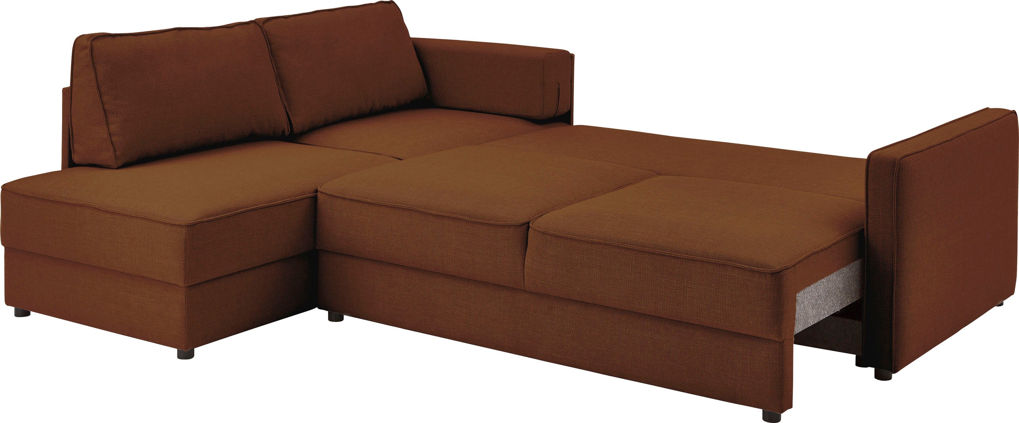 ATLANTIC home collection Slaapbank Chill Hoekbank met slaapfunctie en bedlade