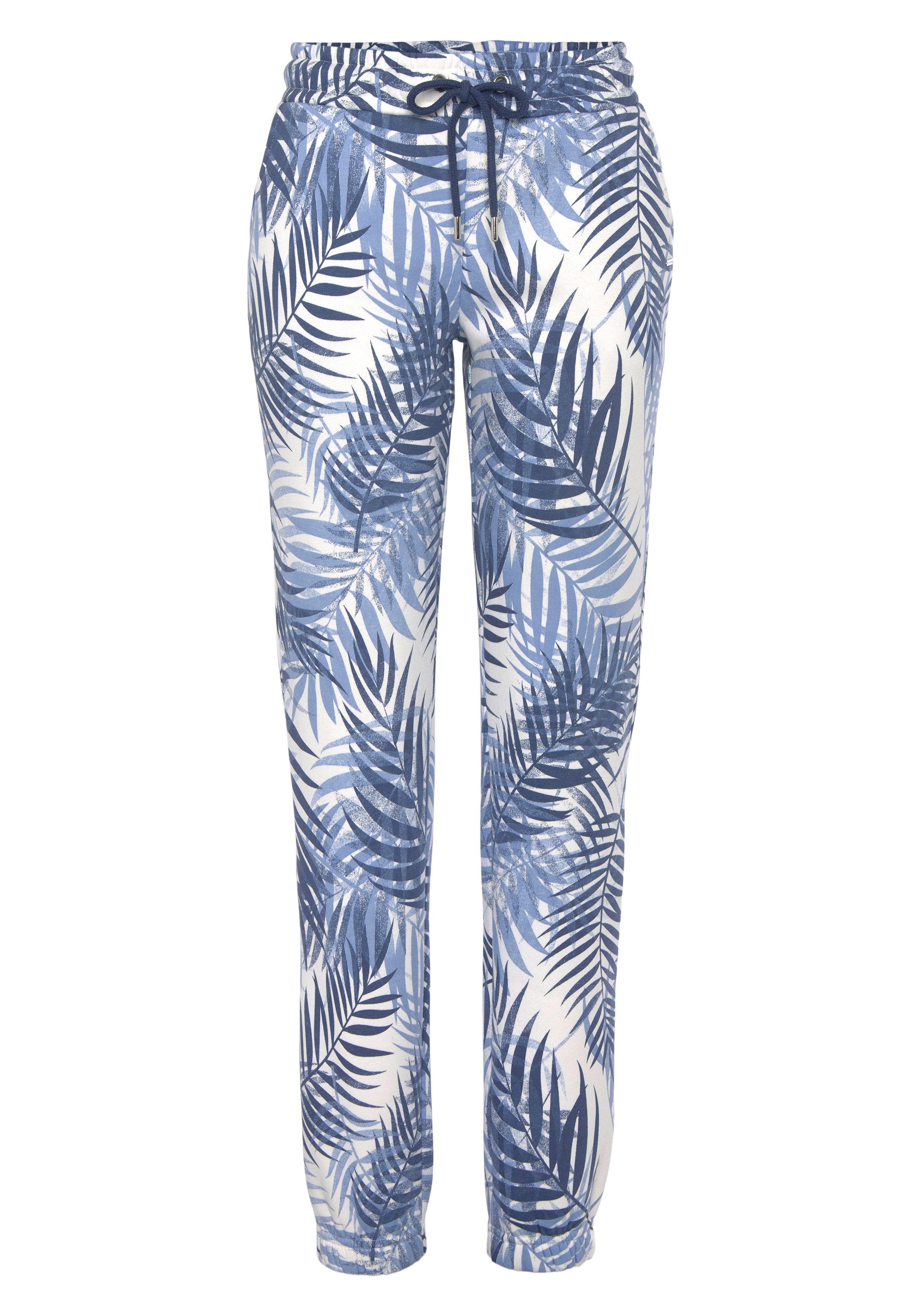 Lascana Sweatpants -Loungebroek Loungebroek met allover-print, loungewear (1-delig)