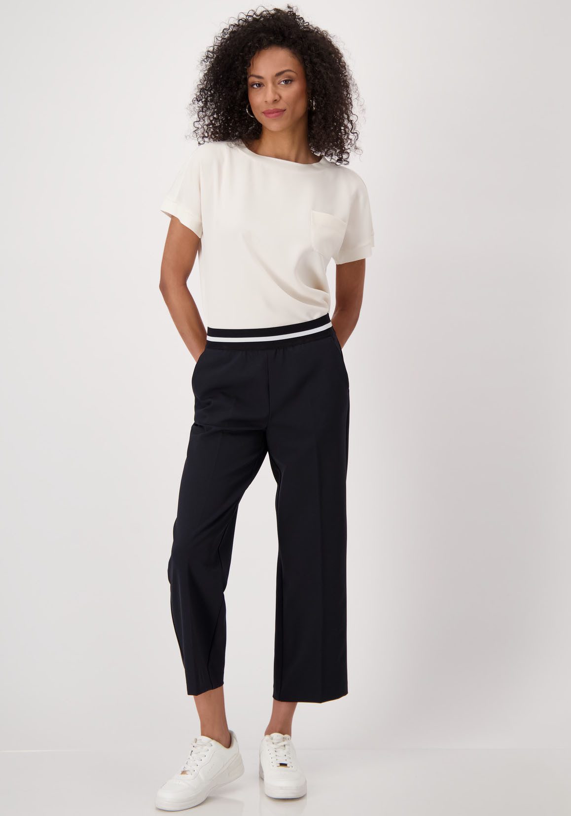 Monari Culotte Broek met elastiek 66cm