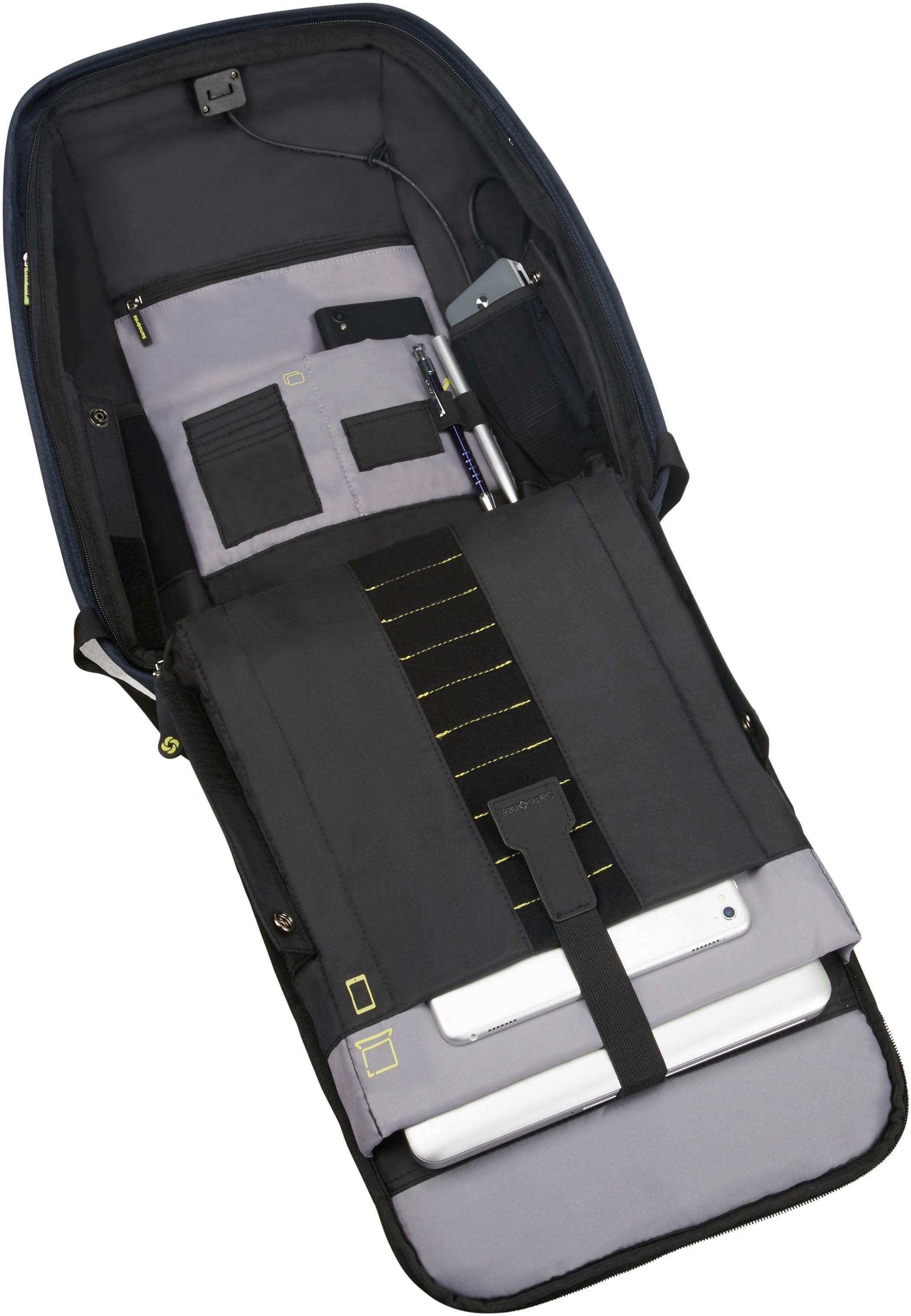 Samsonite Laptoprugzak Securipak Vrijetijds rugzak schoolrugzak USB-poort 15 6-inch laptopvak