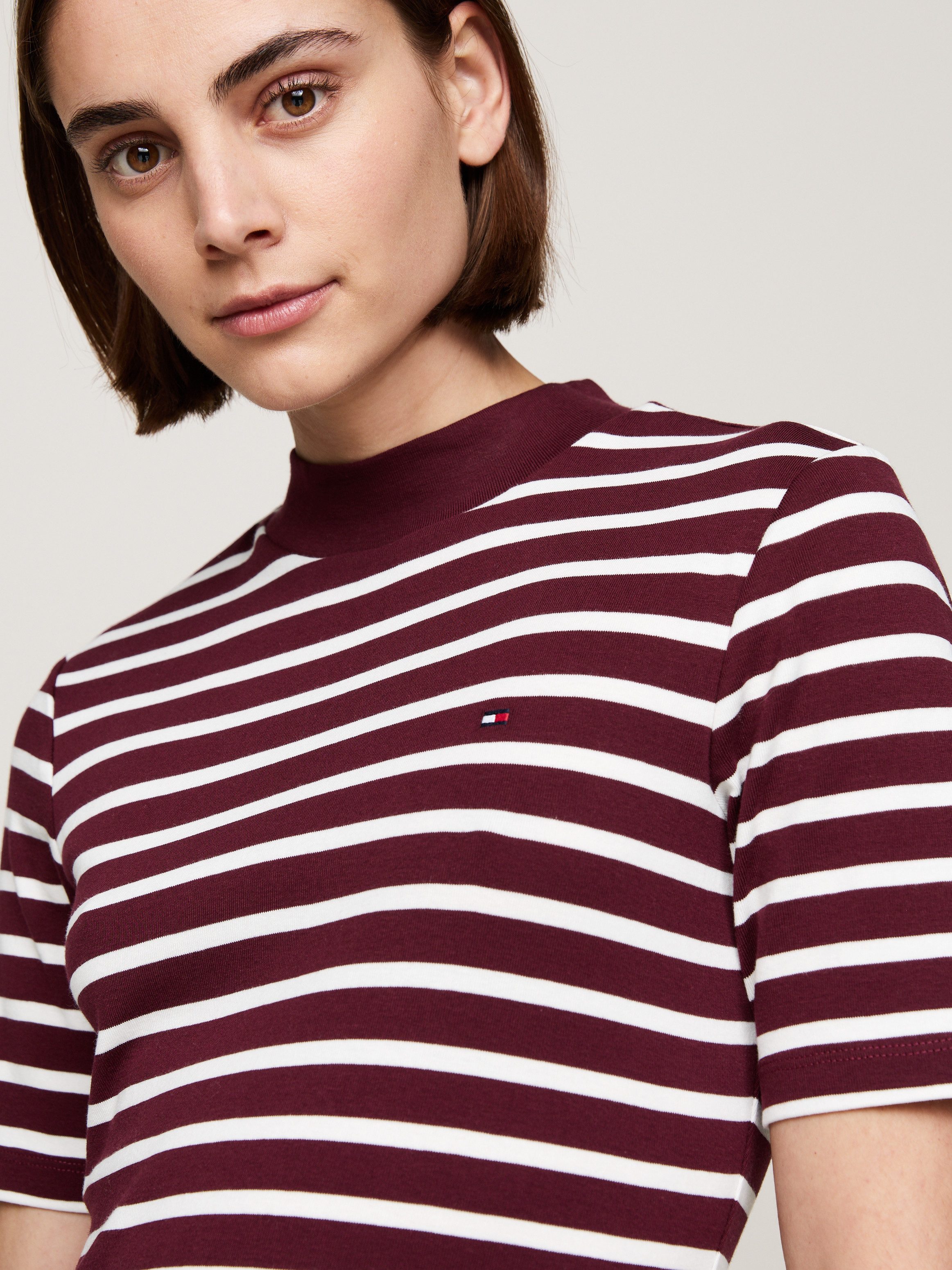Tommy Hilfiger Shirtjurk SLIM CODY MOCK-NK DRESS