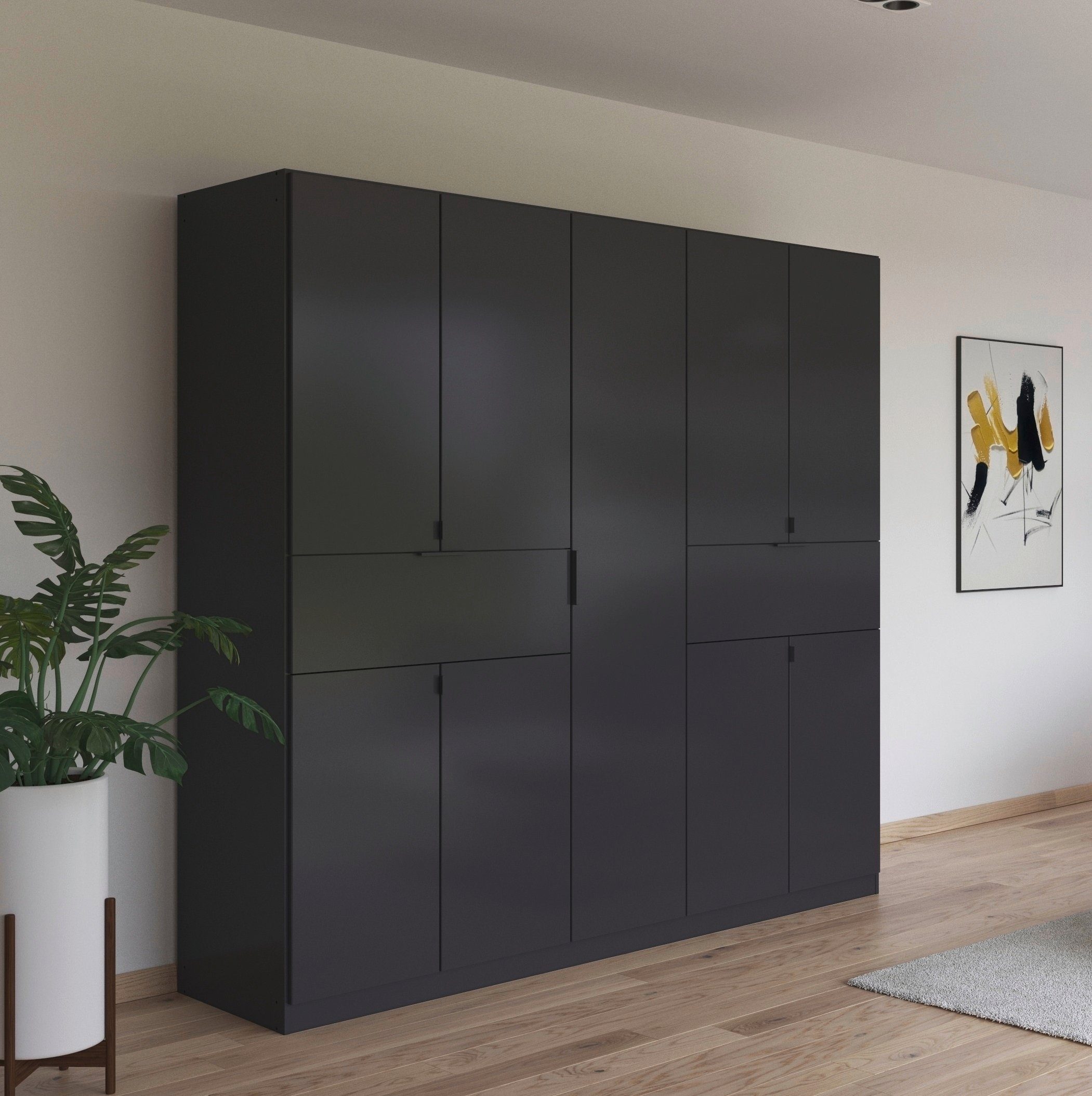rauch Draaideurkast Kledingkast kast garderobe waskast TICAO met 2 ruime lades, veel opbergruimte made in germany