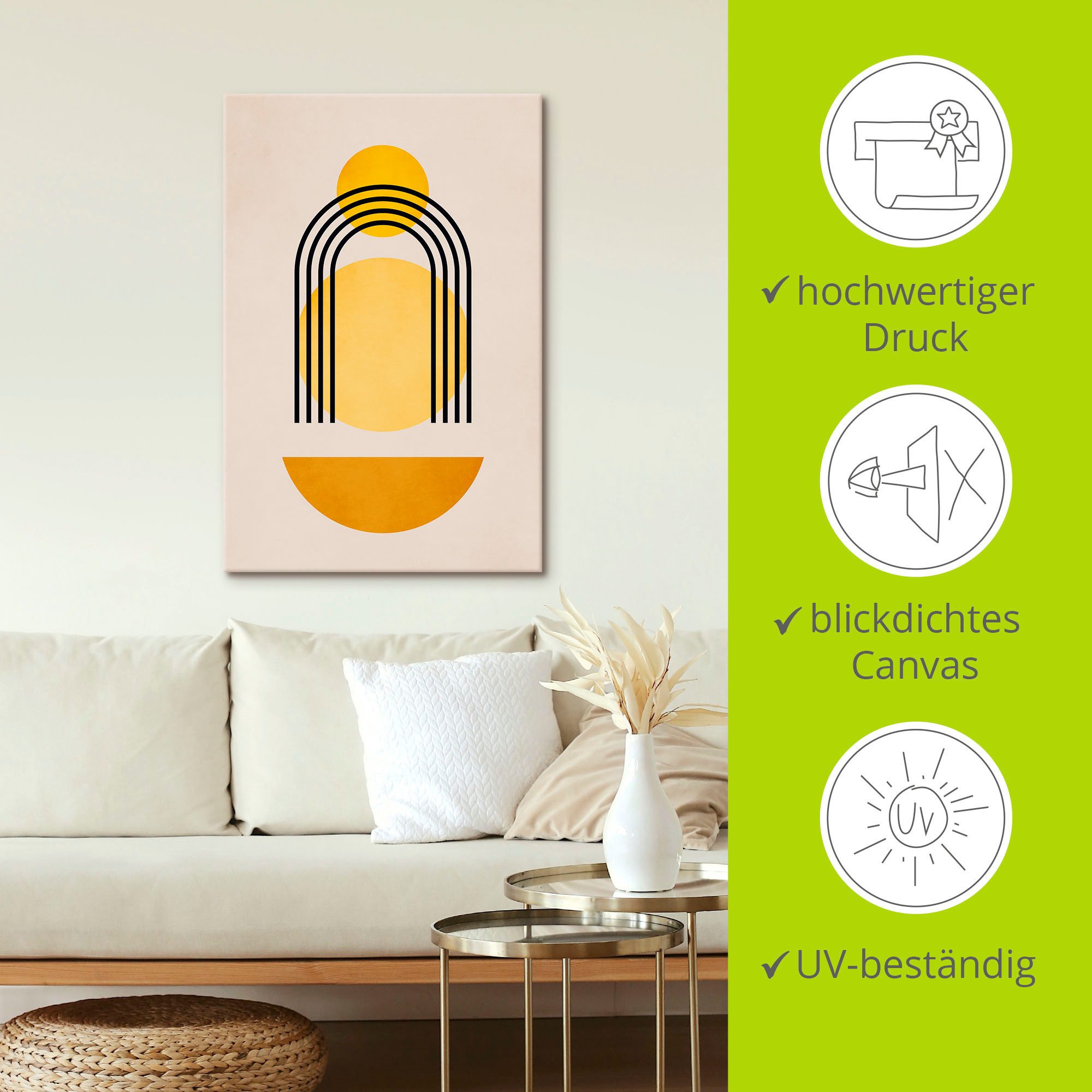Artland Artprint Geometrica Nr. 5 als artprint van aluminium, artprint op linnen, poster, muursticker in verschillende maten