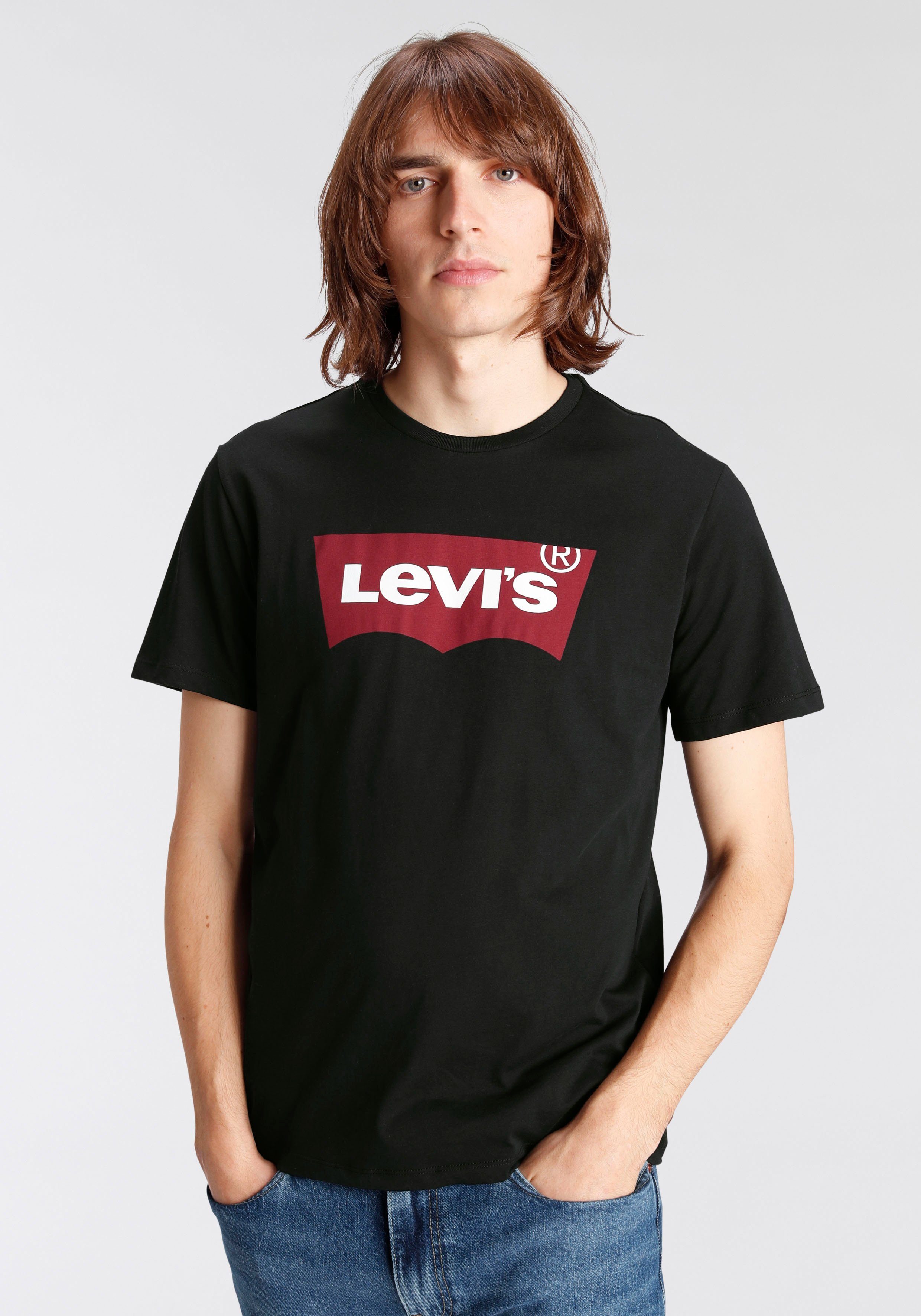 Levi's® T-shirt Batwing Logo Tee met logo-frontprint