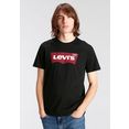 levi's t-shirt batwing logo tee met logo-frontprint zwart