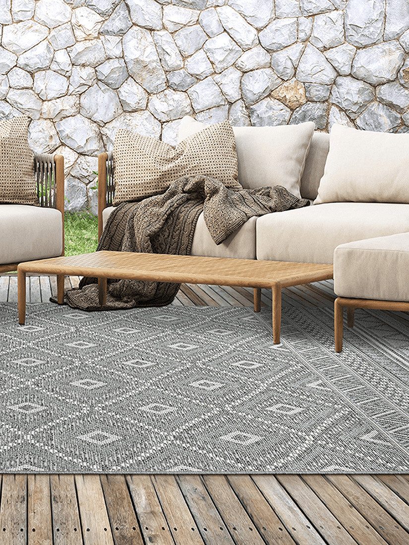 The carpet Vloerkleed Calgary moderne robuuste binnen- en buitenkleed