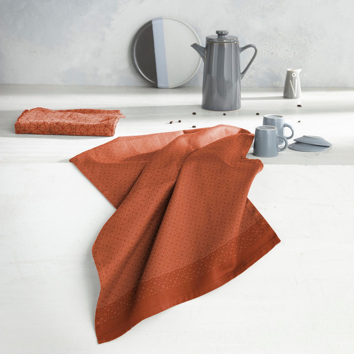 DDDDD Theedoek Chrystal Jacquard-stof, 60 x 65 cm (set, 6-delig)