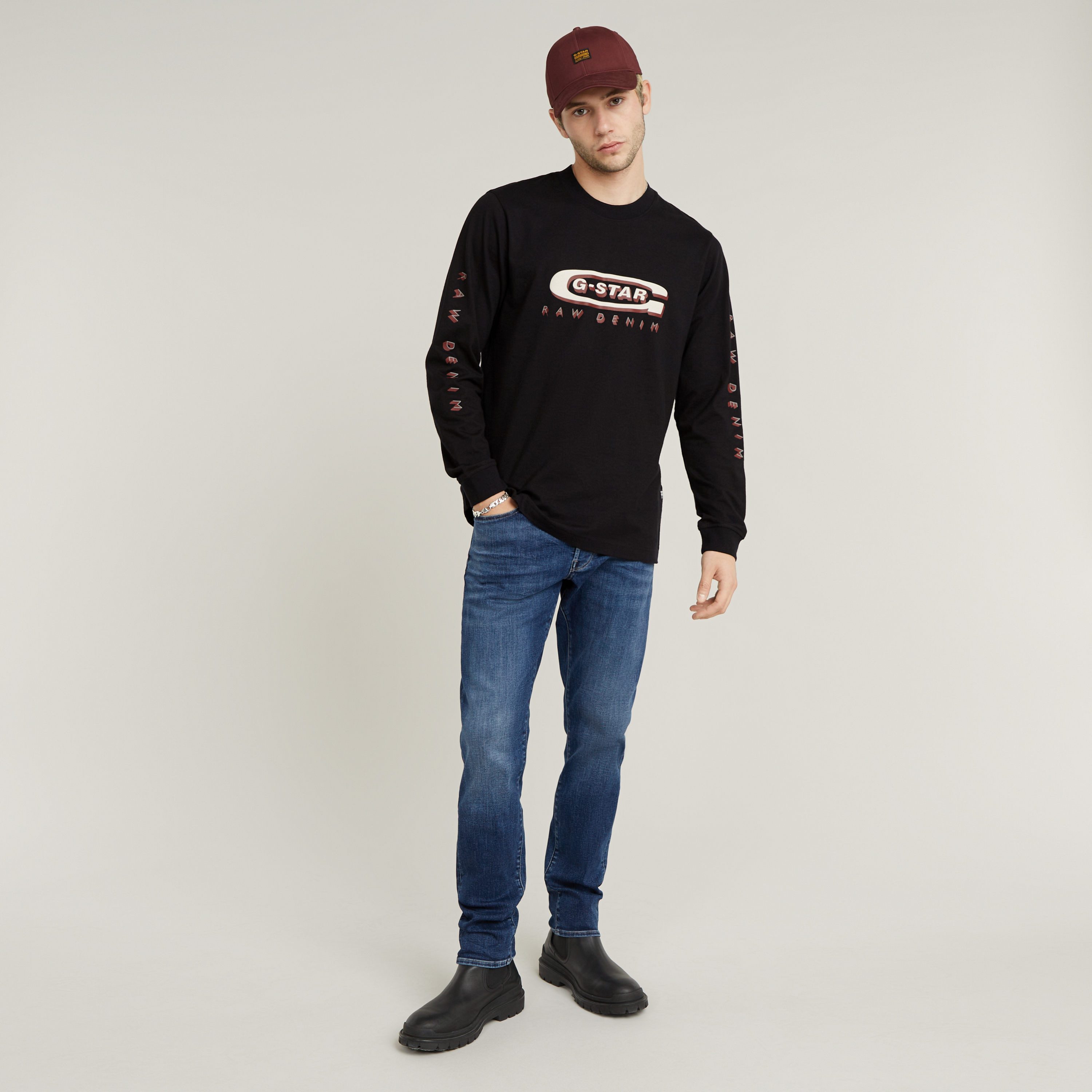 G-Star RAW Slim fit jeans 3301 Slim met mooie wassing en elastaan