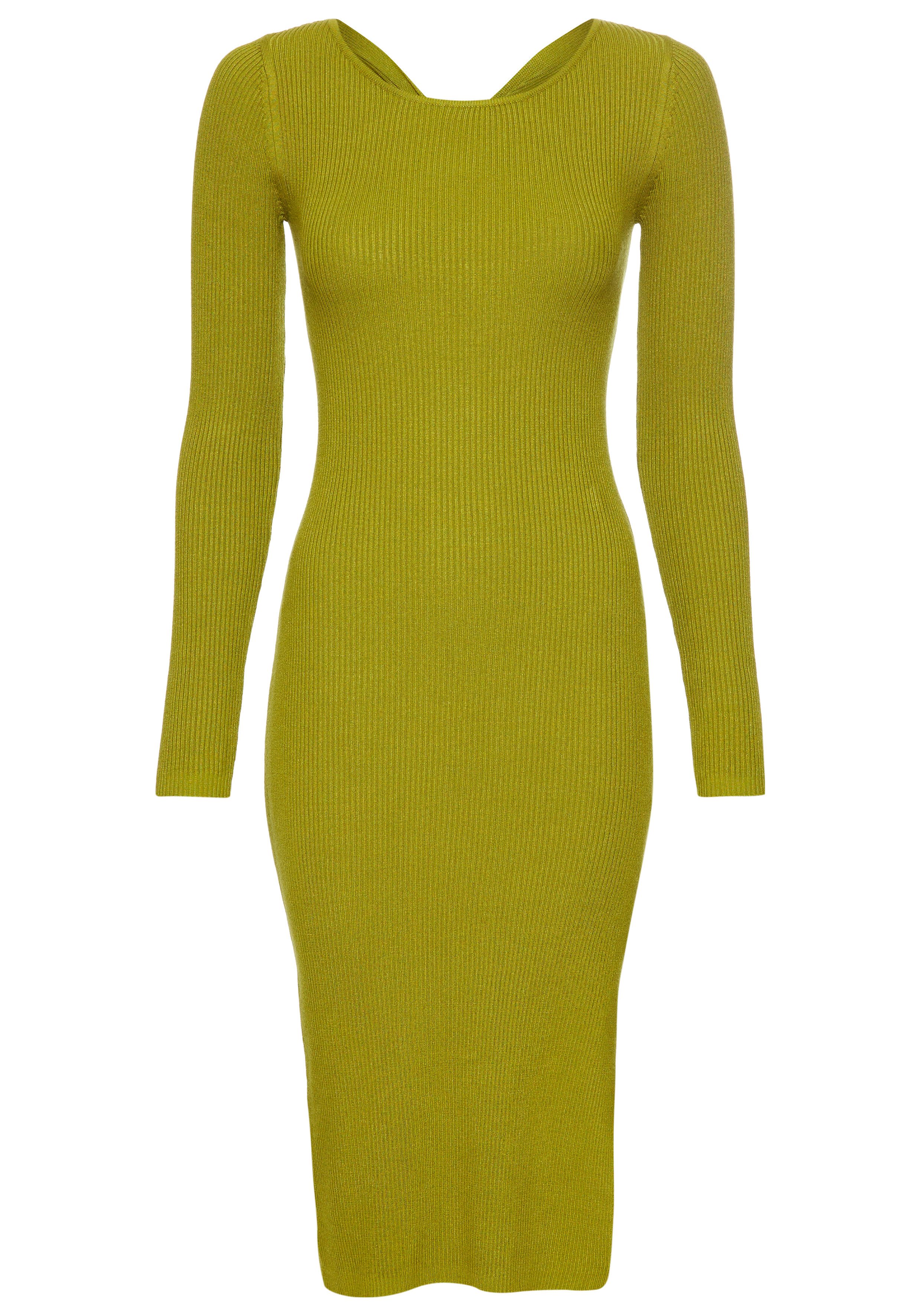Laura Scott Gebreide jurk met stijlvolle knoopdetail