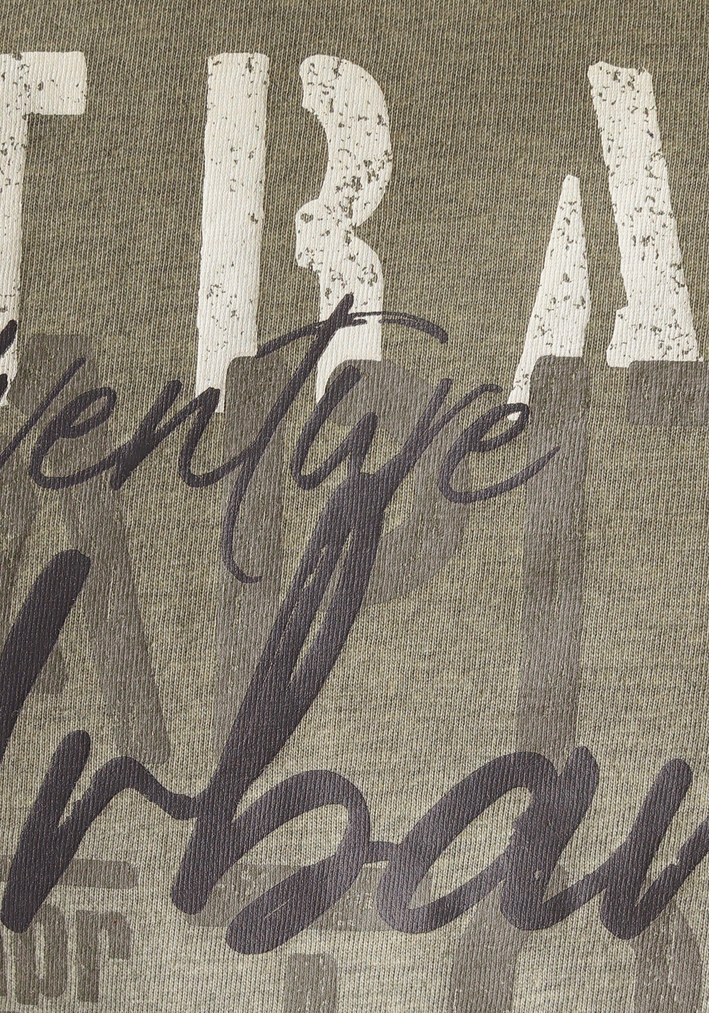 Man's World T-shirt Korte mouw, regular fit, bedrukte ontwerp, ronde hals