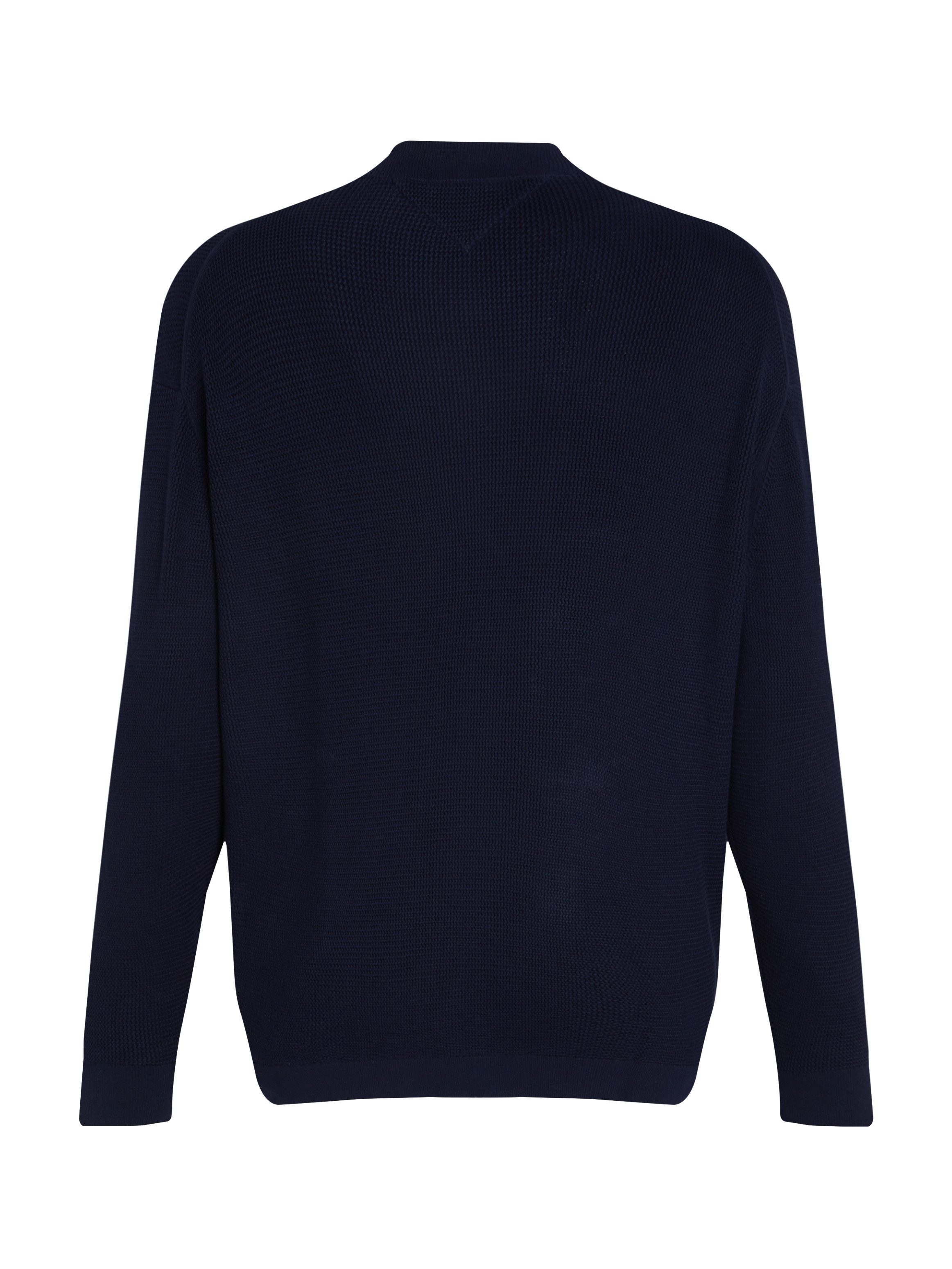 Tommy Hilfiger Vest BT-RACKING STRUCTURE BASEBALL-B Grote maten, met fijne structuur