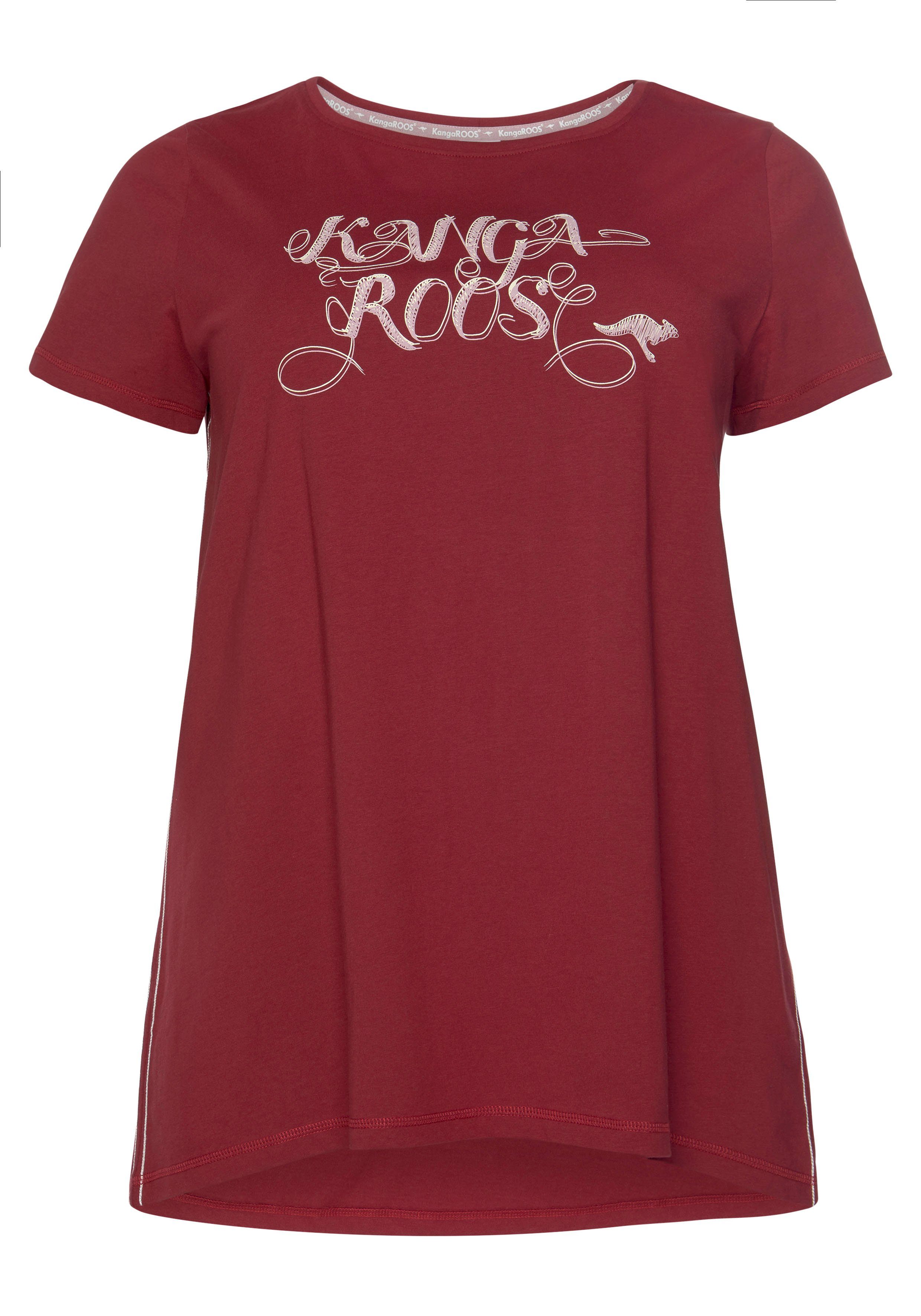 KangaROOS Lang shirt Korte mouw, figuuraccentuerende pasvorm (2-delig, Set van 2)