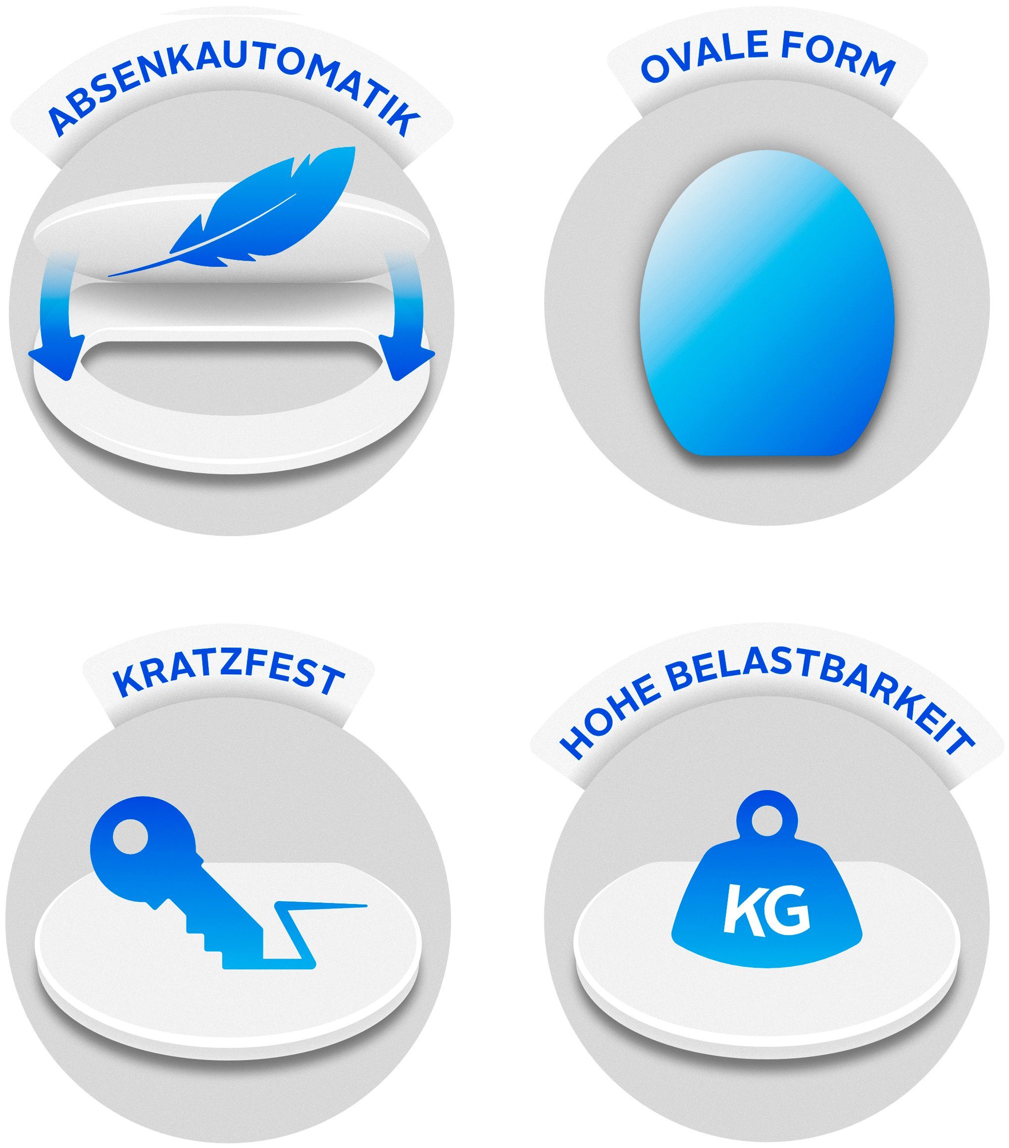 WENKO Toiletzitting Secura Comfort met zitverhoging en softclosemechanisme