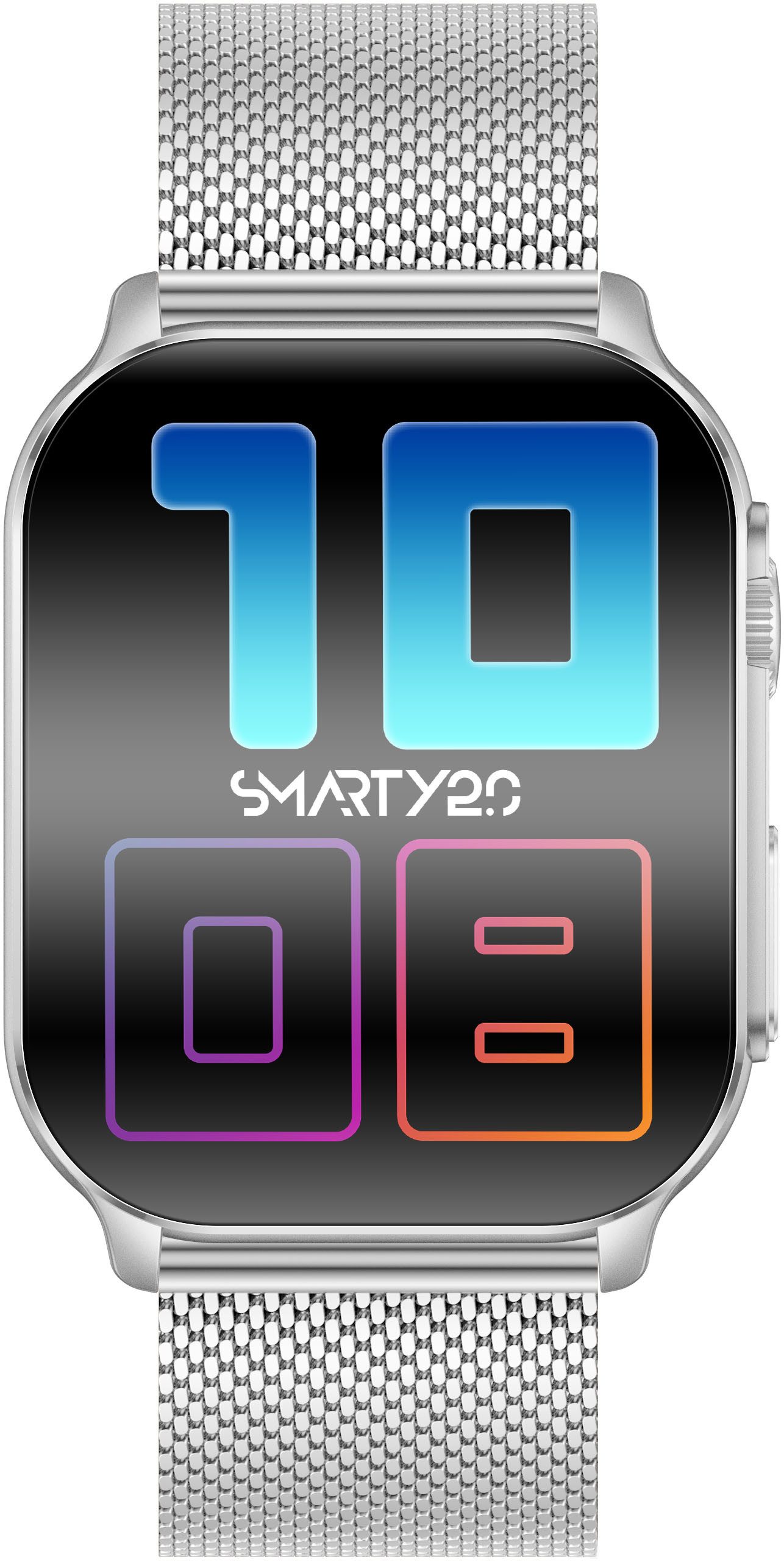 SMARTY 2.0 Smartwatch Polshorloge, dameshorloge, herenhorloge, Android 5.0+, Apple iOS 9.0+(set, 2-delig, Met wisselband)