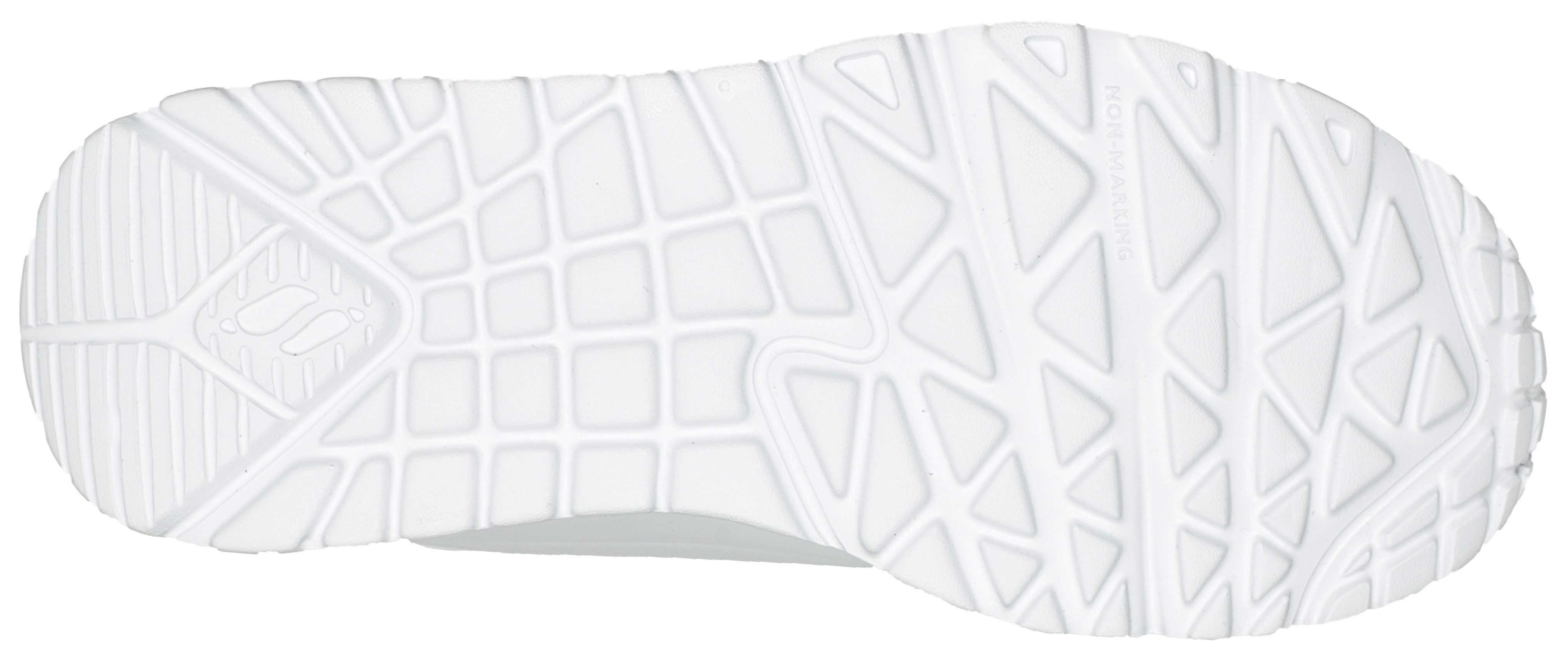 Skechers Sneakers JGoldcrown: Uno Lite - Spread the Love chunky sneaker, plateausneaker, retro sneaker met allover print