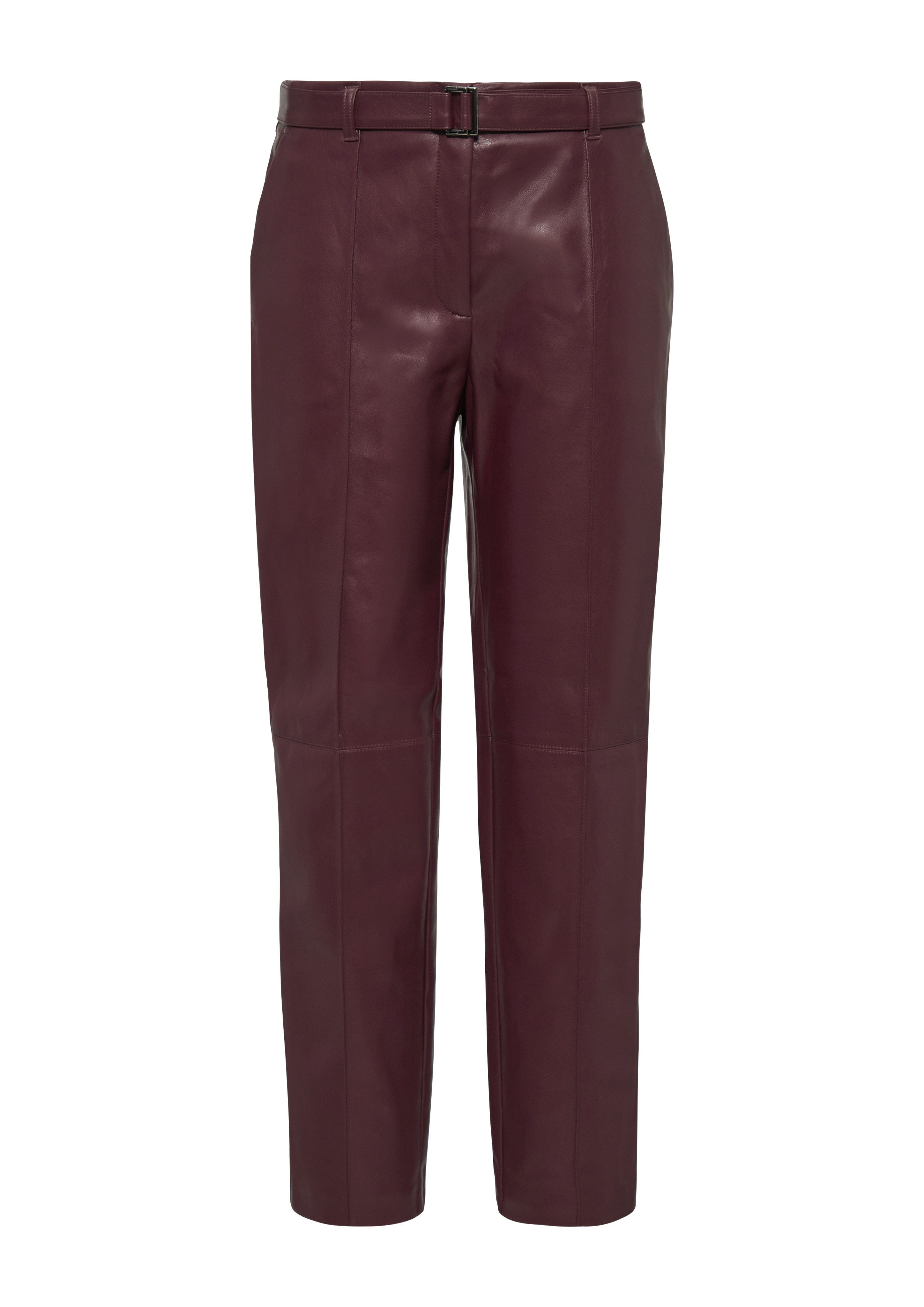 s.Oliver BLACK LABEL Imitatieleren broek met riem