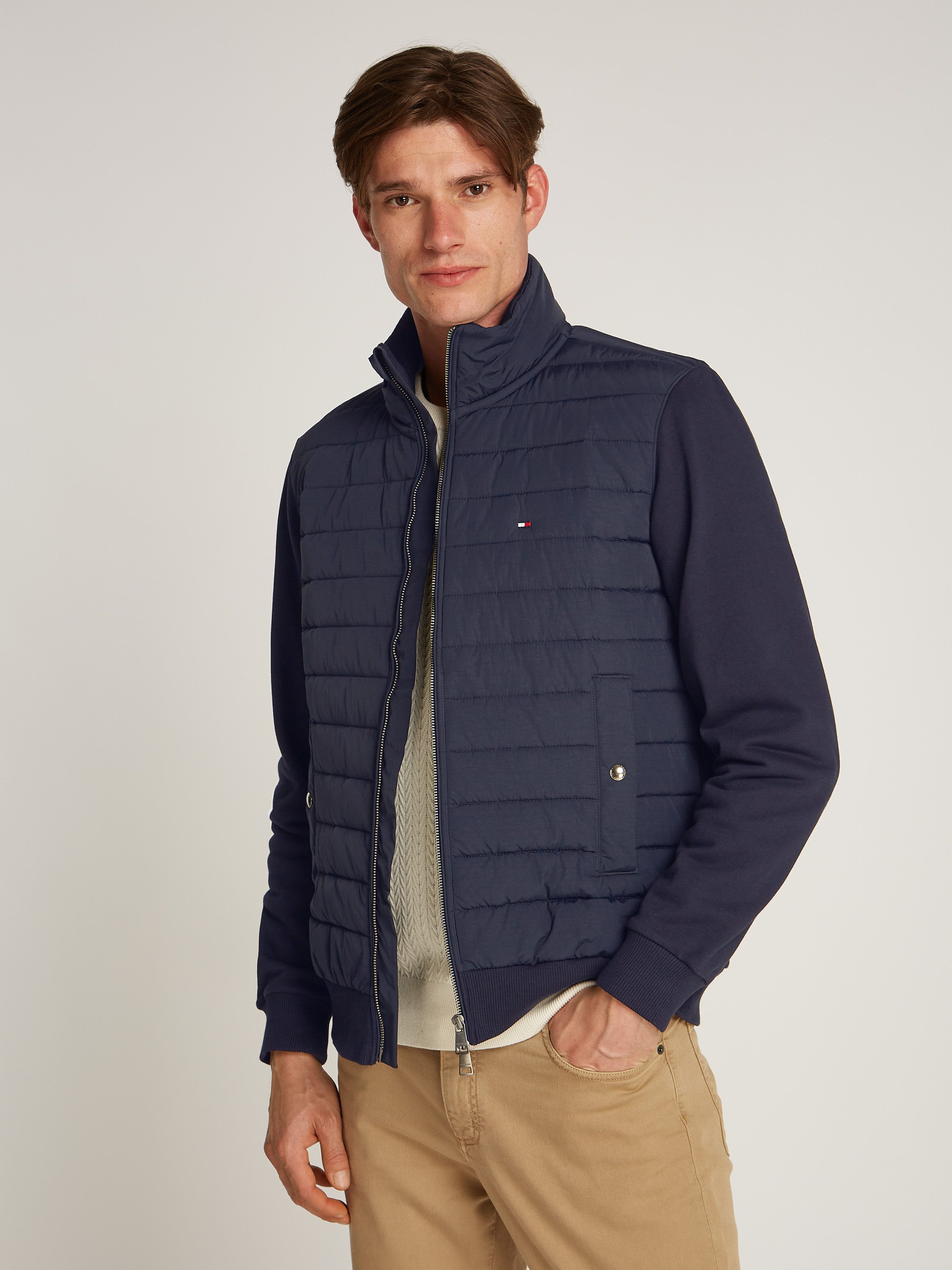 Tommy Hilfiger Sweatvest MIX MEDIA STAND CLLR