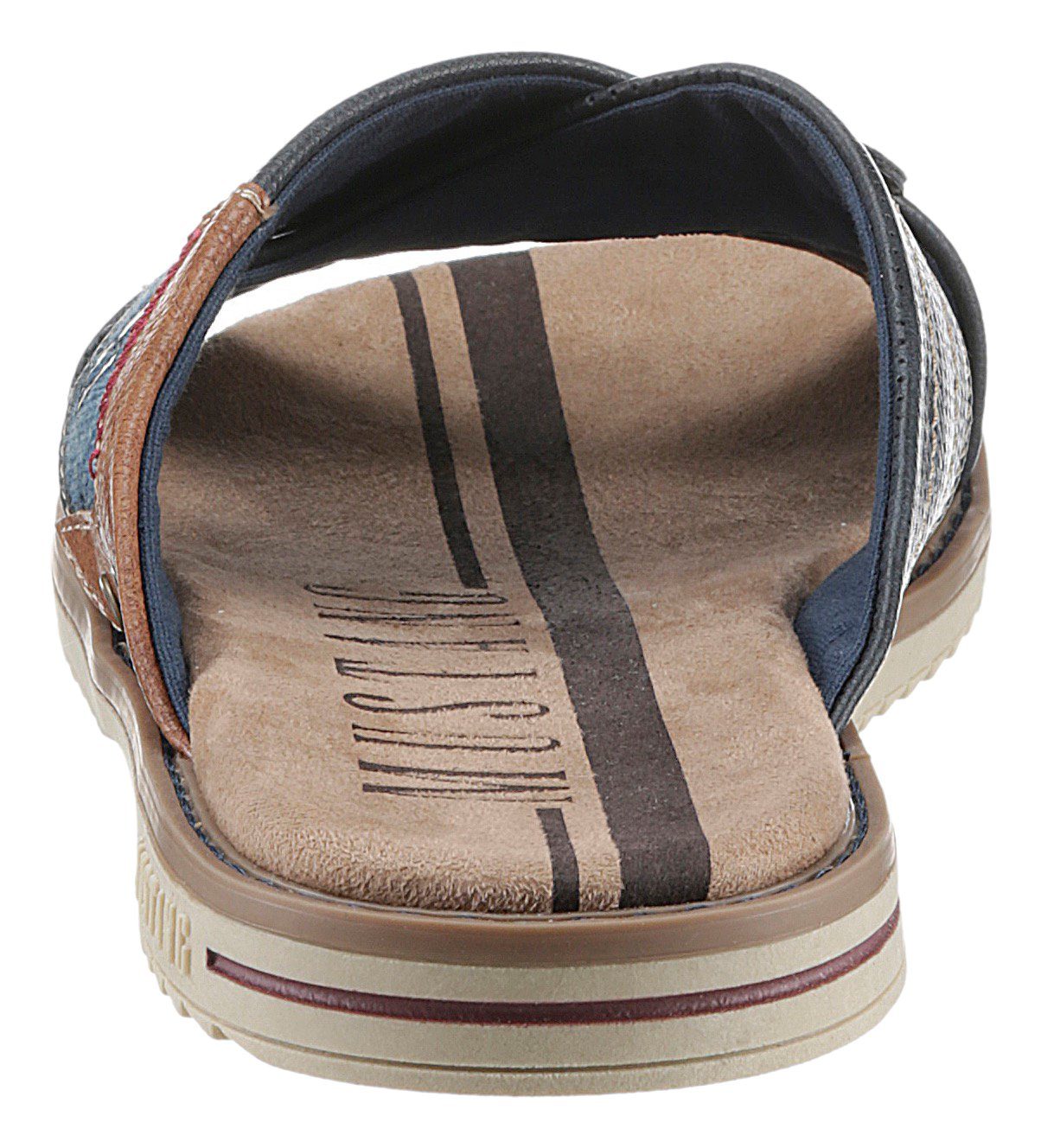 Mustang Shoes Slippers zomerschoen, slippers, badschoen, met opvallende logo-opschrift