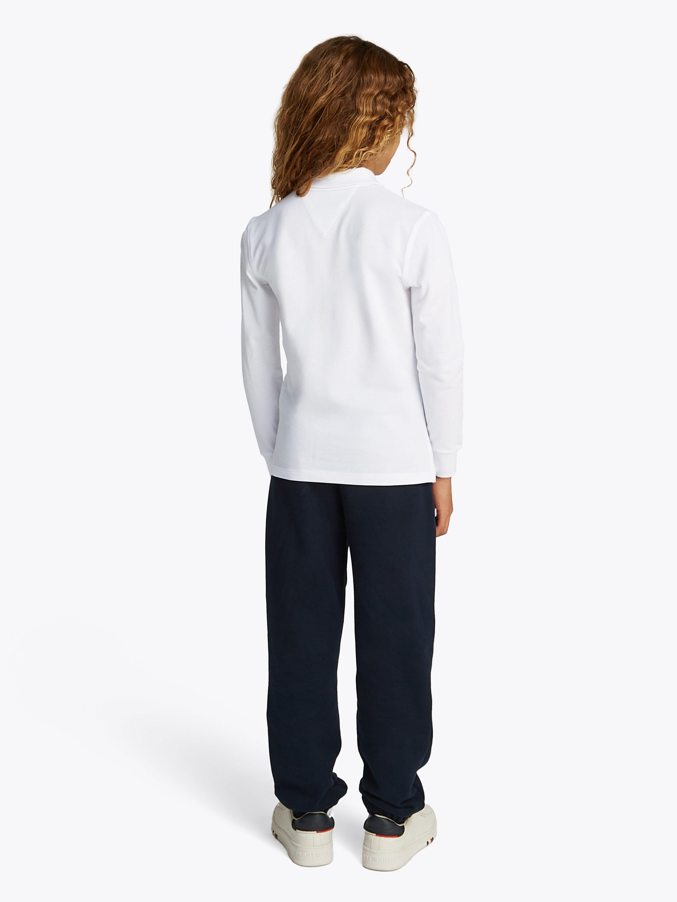 Tommy Hilfiger Poloshirt REG POLO LS met geborduurd logo