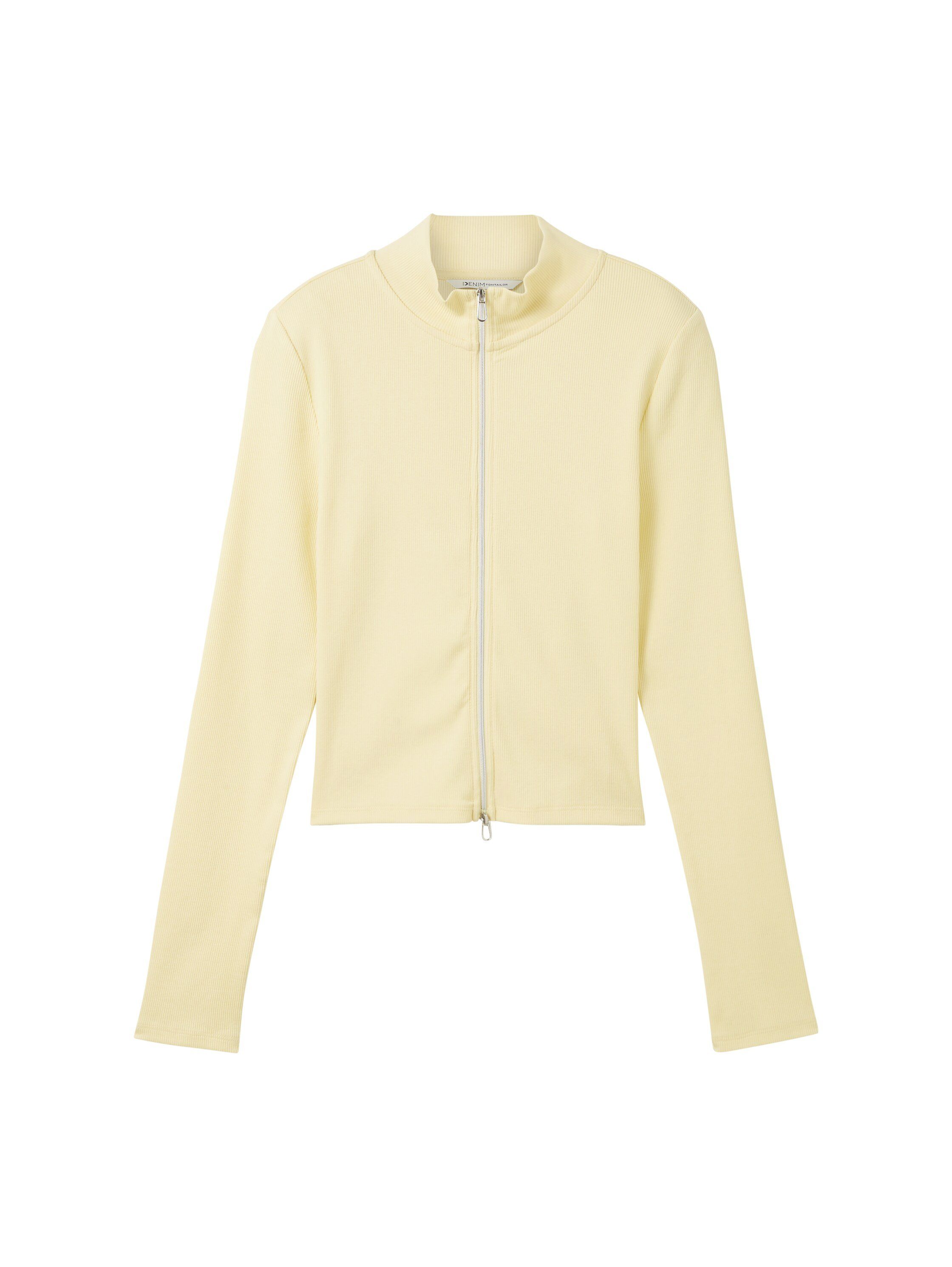 Tom Tailor Denim Shirtjasje met staande kraag en ritssluiting