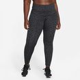 nike trainingstights dri-fit one women's high-rise printed leggings (plus size) grijs