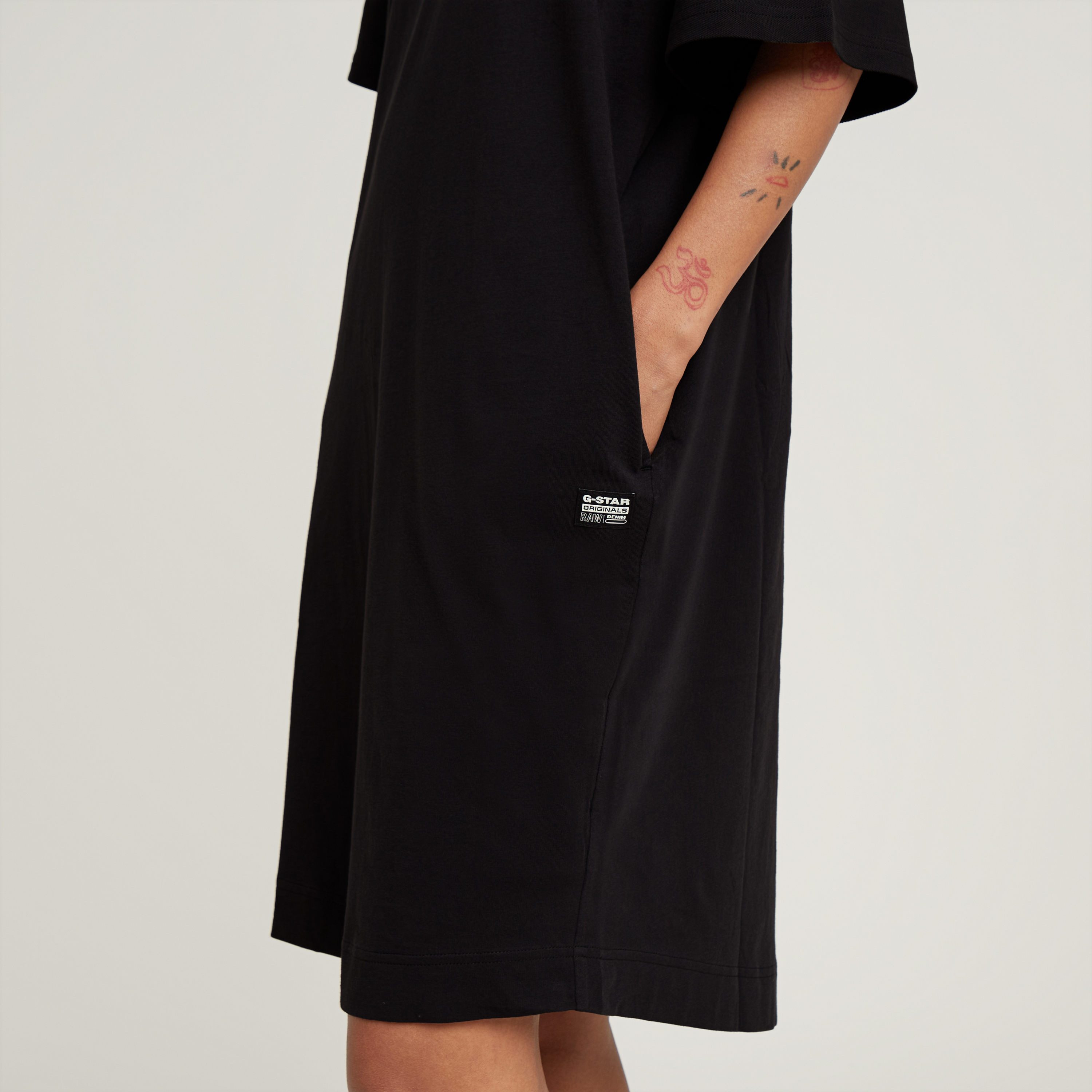 G-Star RAW Shirtjurk Saddle sl loose t dress wmn