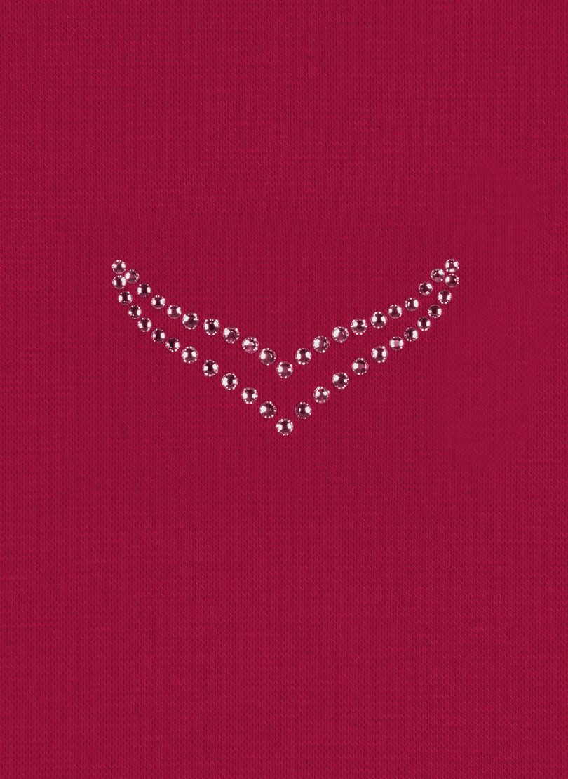 Trigema Sweatvest TRIGEMA jas veredeld met kristallen (1-delig)