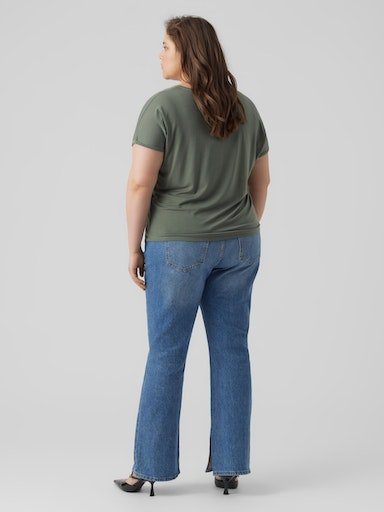 Vero Moda Curve Shirt met V-hals VMAYA SS V-NECK TEE VMA NOOS CURVE