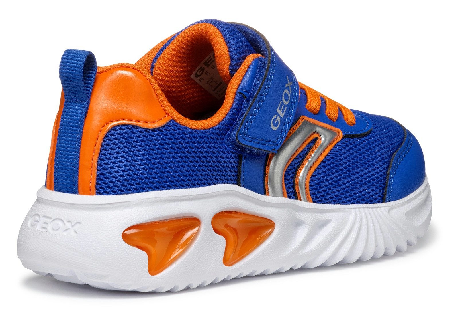Geox Sneakers J ASSISTER BOY knipperschoen , sportschoen, klittenbandschoen met opvallend knipperende zool