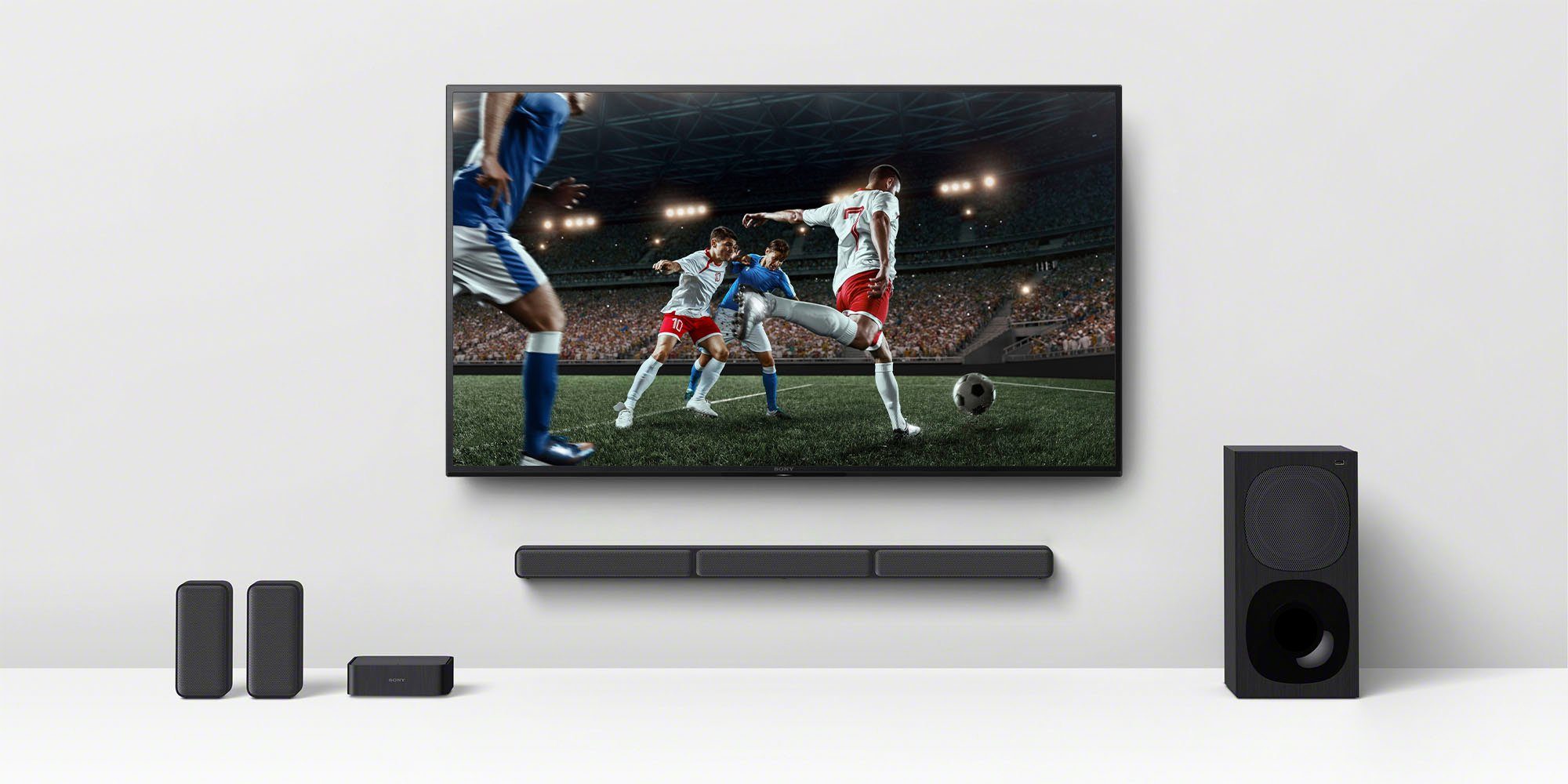 Sony Soundbar HT-S40R kanaal- inclusief bedrade subwoofer, draadloze rear-luidsprekers