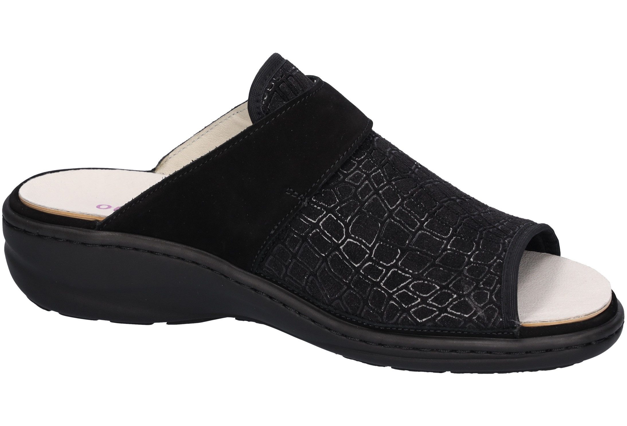 Waldläufer Slippers HERIA , comfortschoen, huispantoffel, zomerschoen in comfortwijdte h=zeer breed