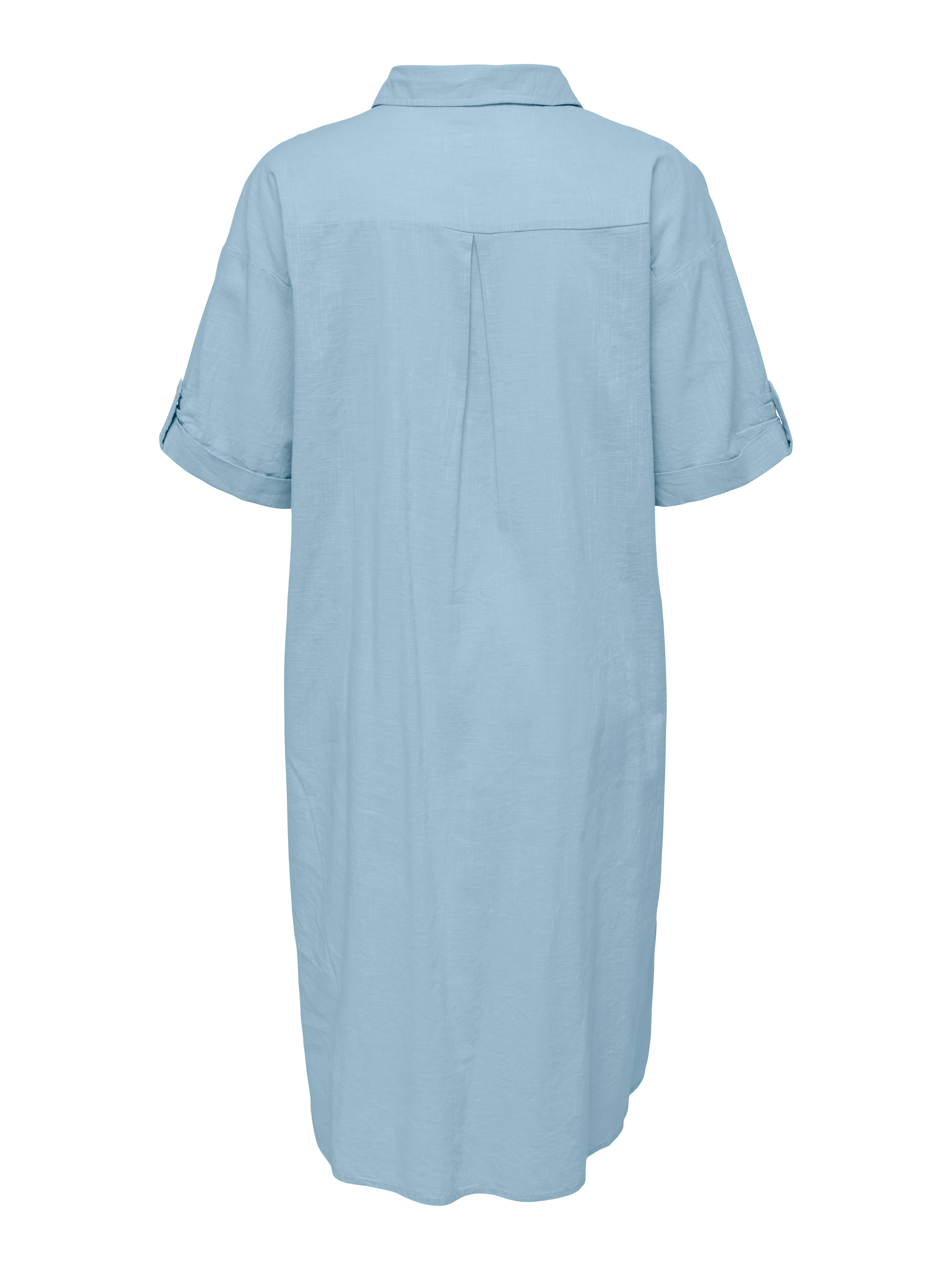 ONLY CARMAKOMA Blousejurk CARCOCO SS BLK SHIRT DRESS WVN