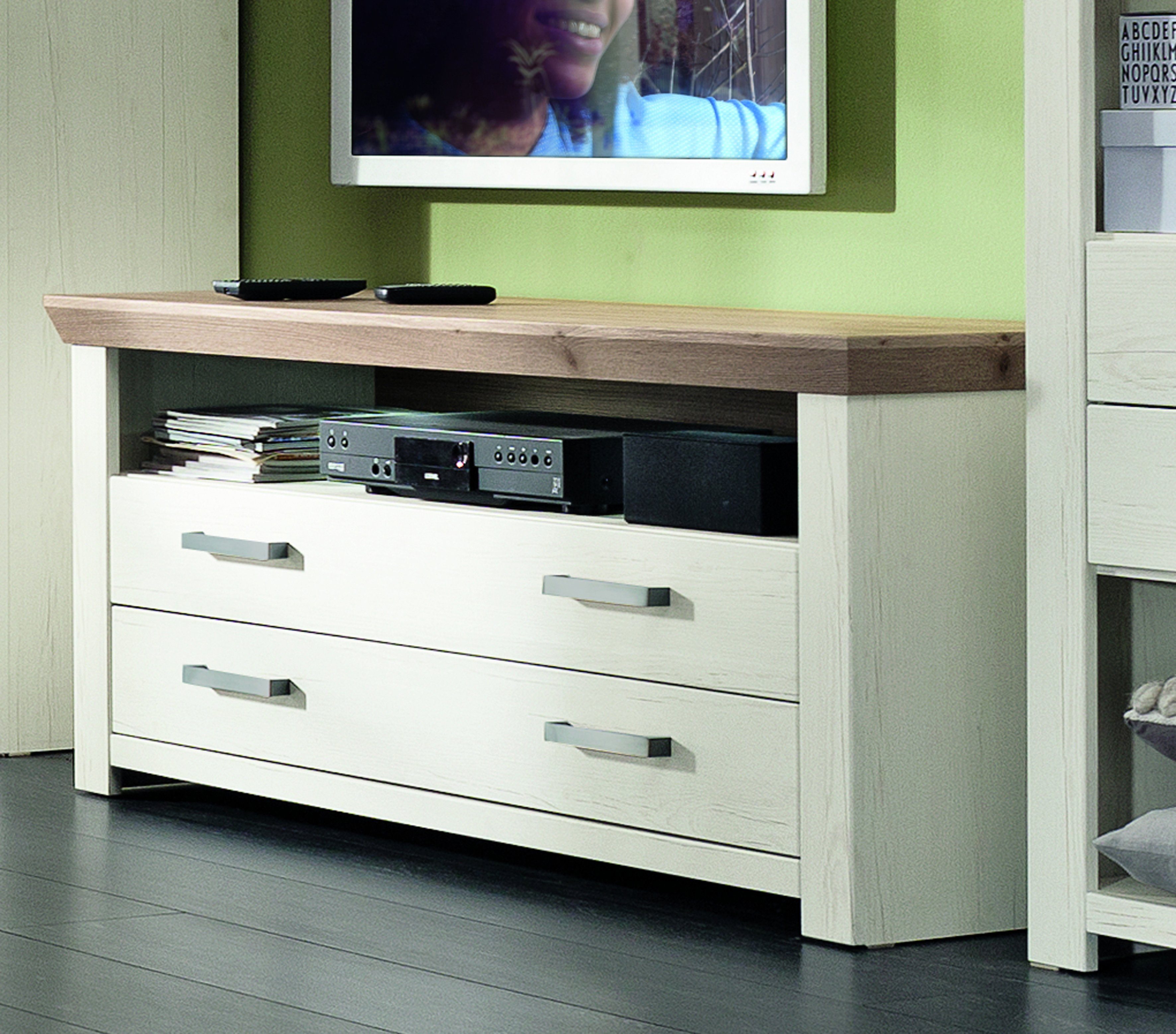 set one by Musterring Tv-meubel York Type 32, met 4 laden, verlichting optioneel, breedte 140 cm