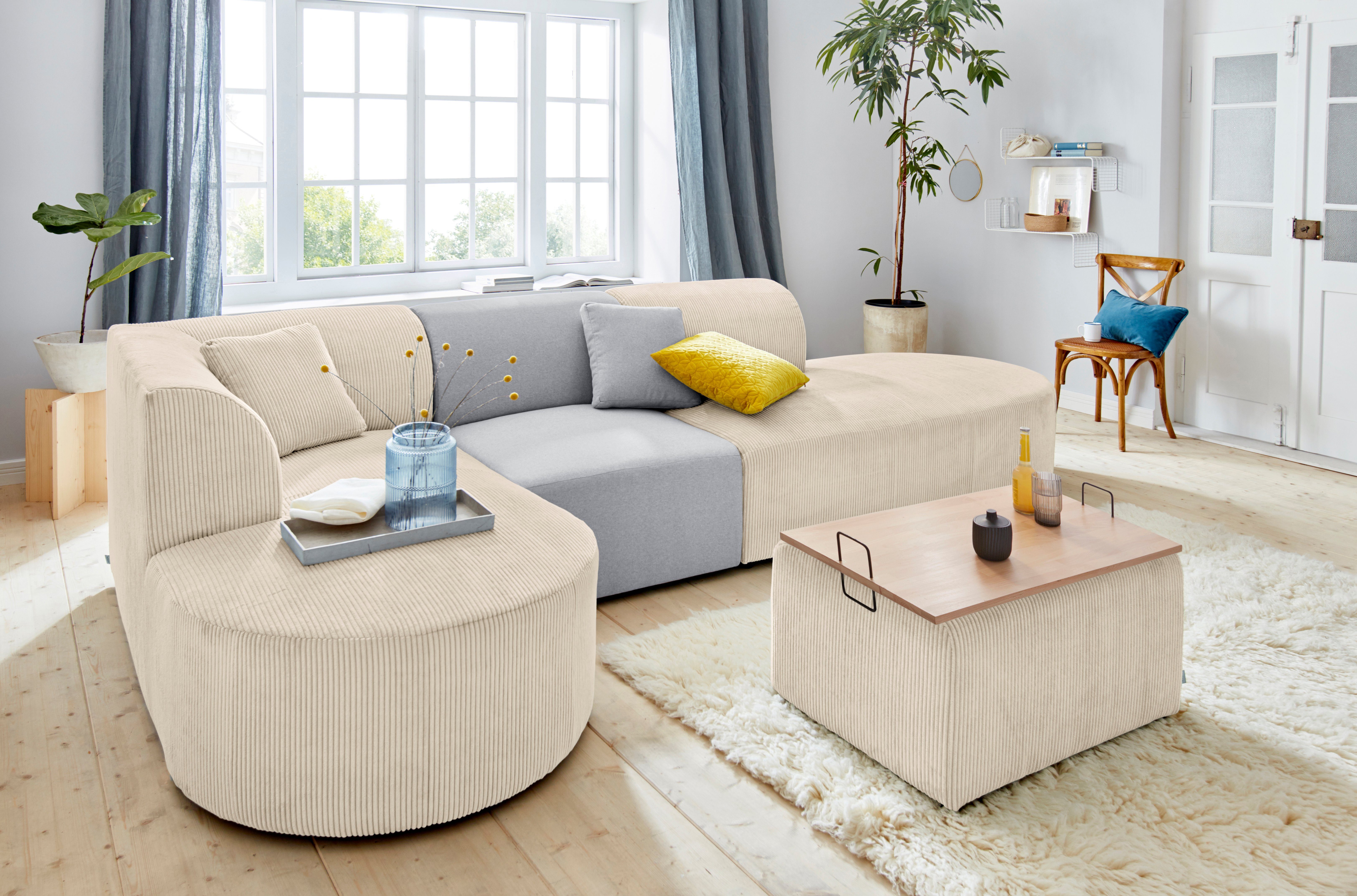 andas Bank-hoekelement Alesund als losse onderdelen of modulair element