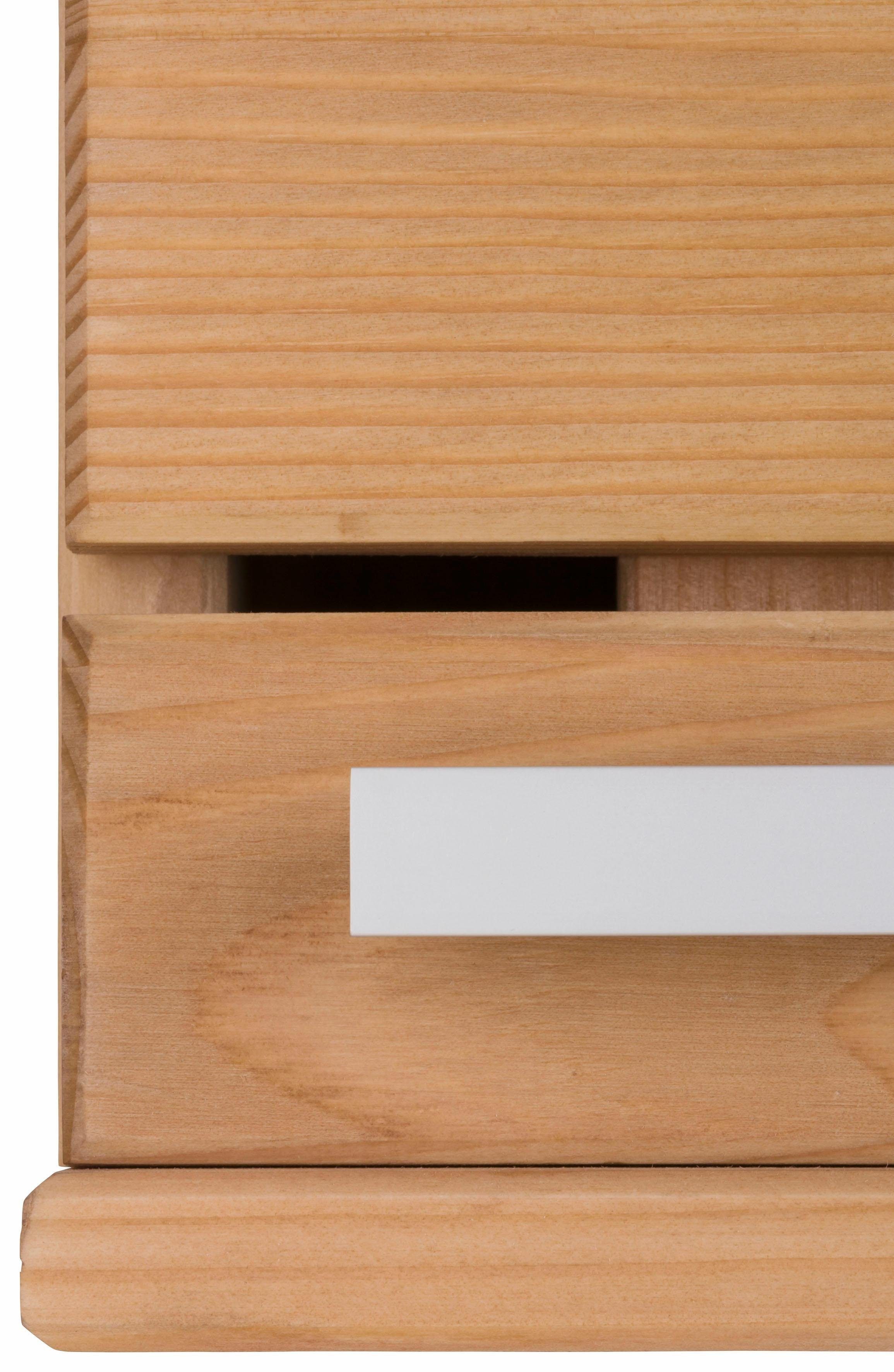 Home affaire Hangend kastje Josie Breedte 30 cm, van massief hout, verstelbare plank, metalen greep
