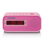 lenco wekkerradio cr-205 roze