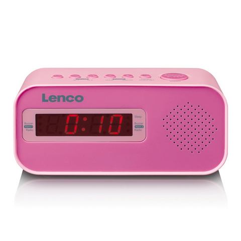Lenco Cr-205pk Wekkerradio Met Stickerset Roze