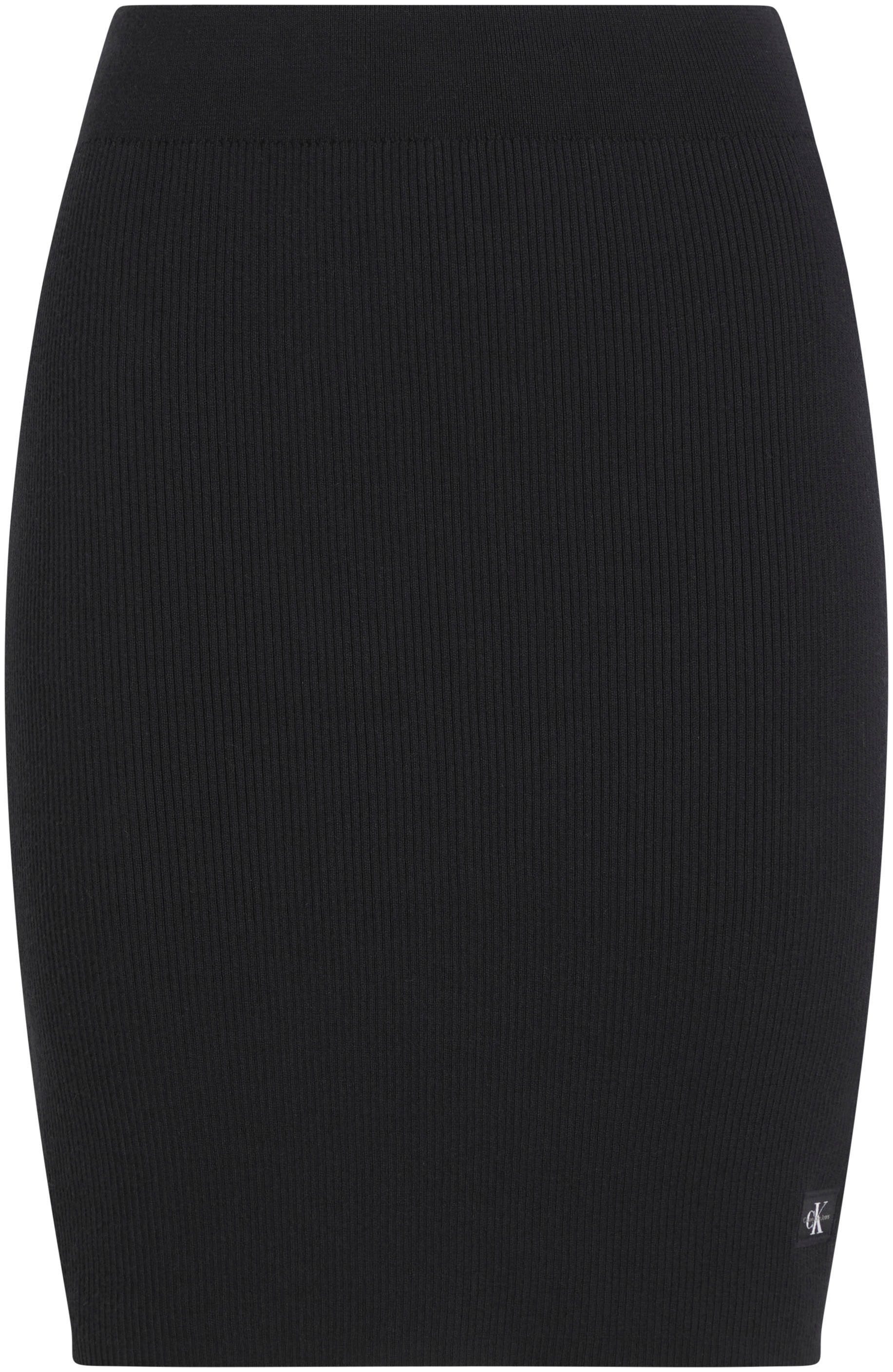 Calvin Klein Minirok WOVEN LABEL SWEATER SKIRT