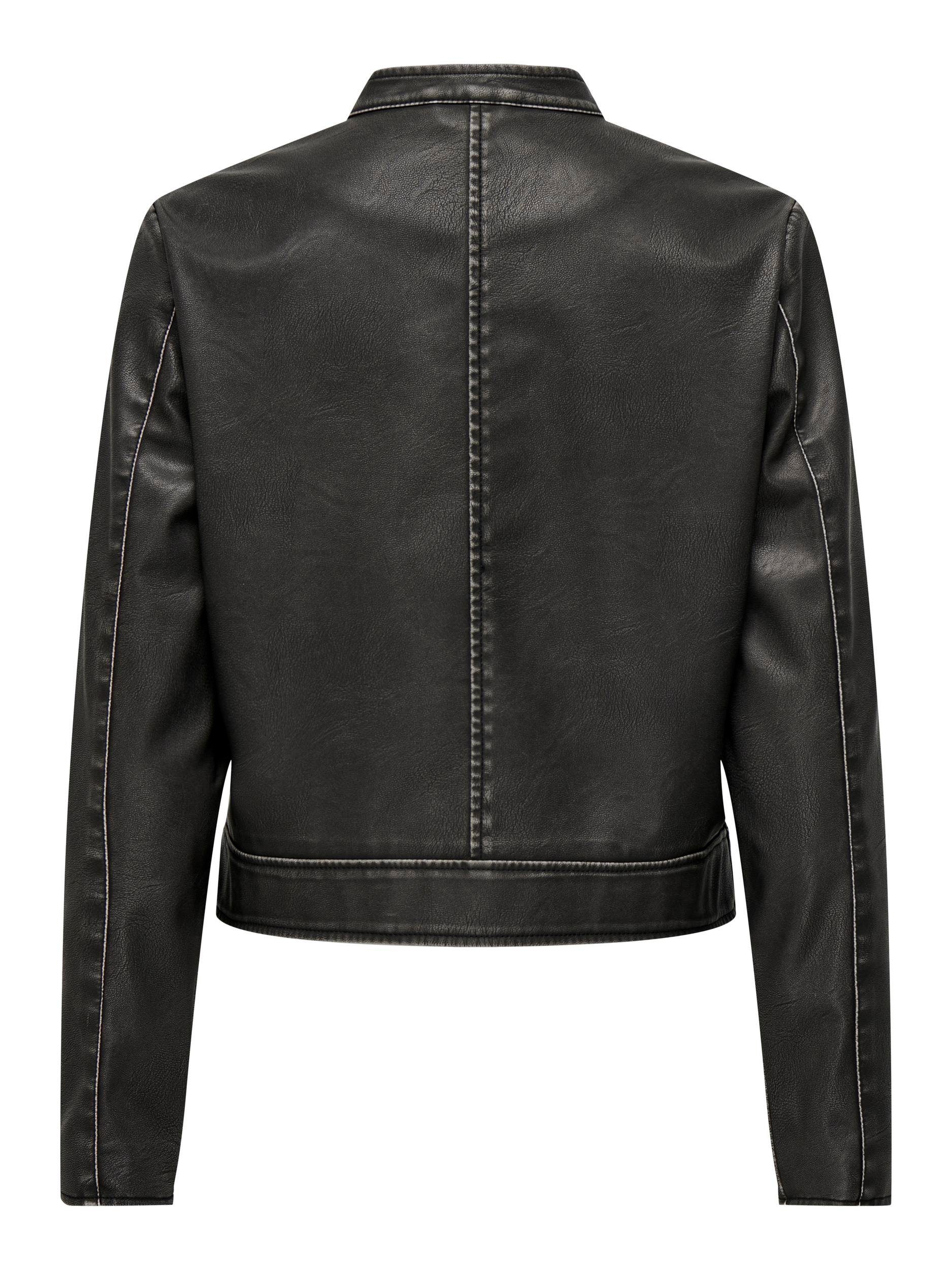 Only Leren jack ONLMINDY FAUX LEATHER WASHED JACKET OTW