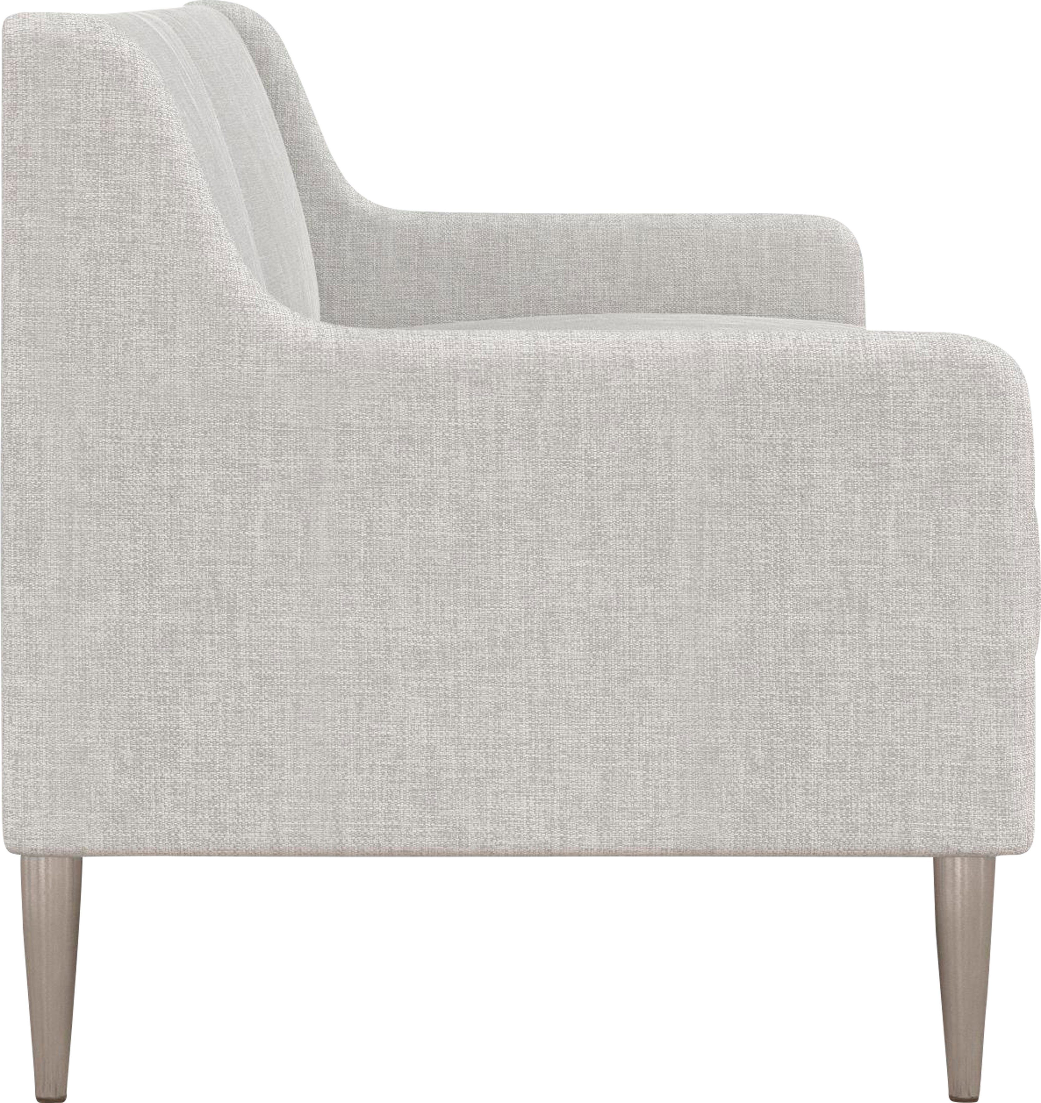 CosmoLiving by Cosmopolitan 3-zitsbank Virginia Weefstof, zacht verdikte zitting en rugleuning, poten van staal, zithoogte 42,5 cm (1 stuk)