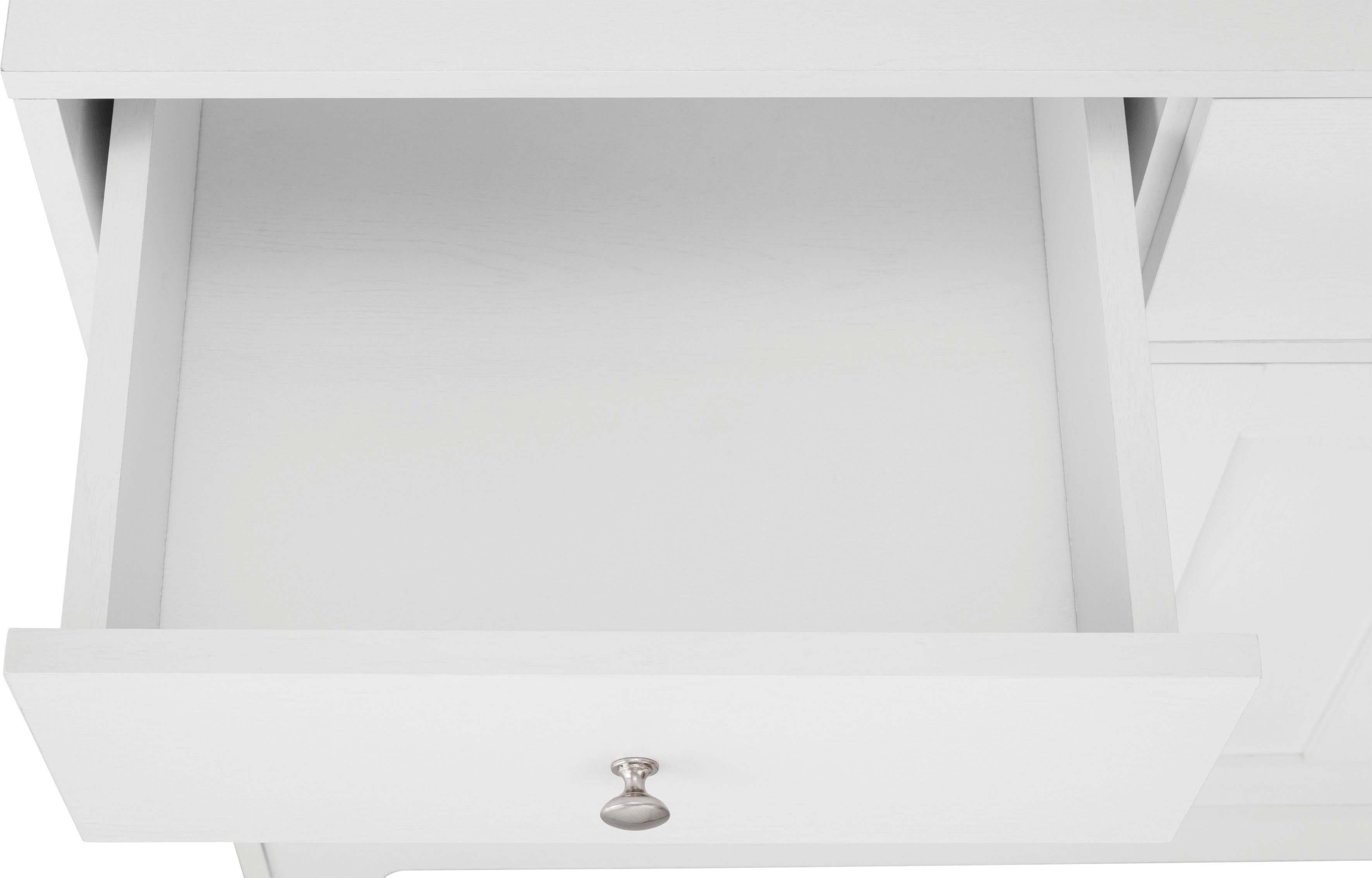 Home affaire Buffetkast Kate Breedte 88 cm, met glasdeuren en houten deuren, metalen handgrepen, hoogte 182 cm