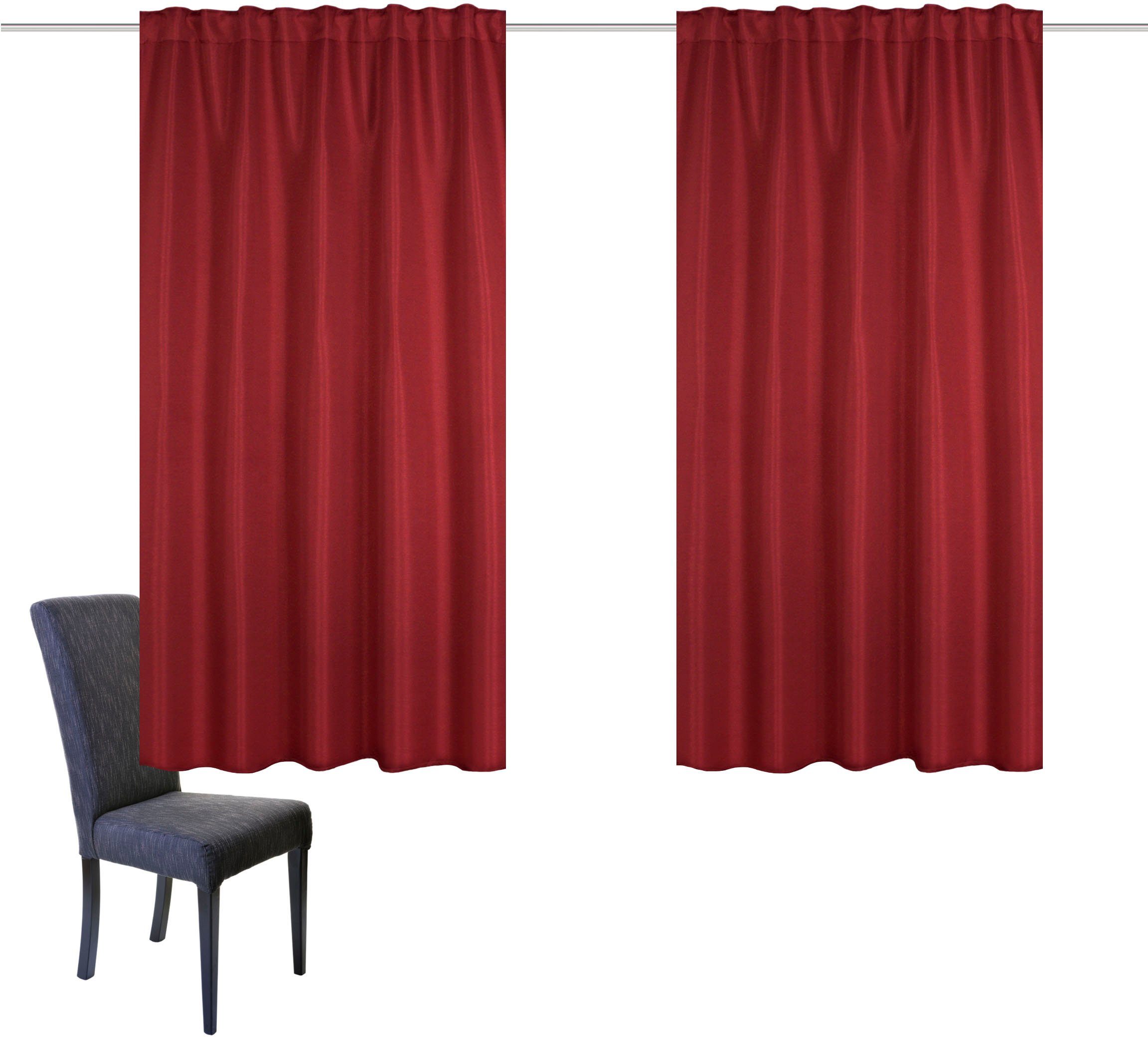 Home Basics Gordijn 2er JOHN Verduisteringsgordijn (2 stuks)
