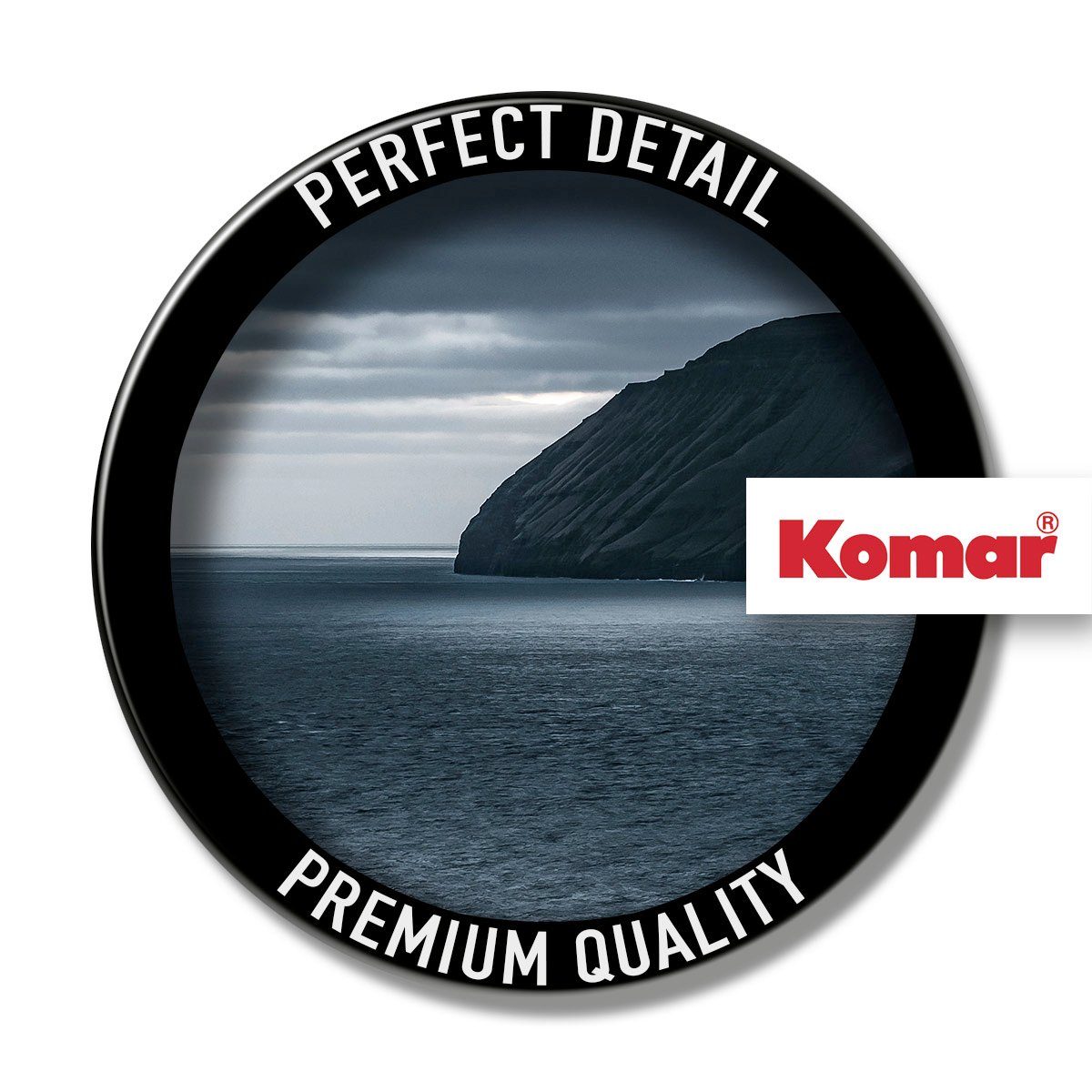 Komar Artprint op linnen Silver Sea - Afmeting 60 x 30 cm (1 stuk)